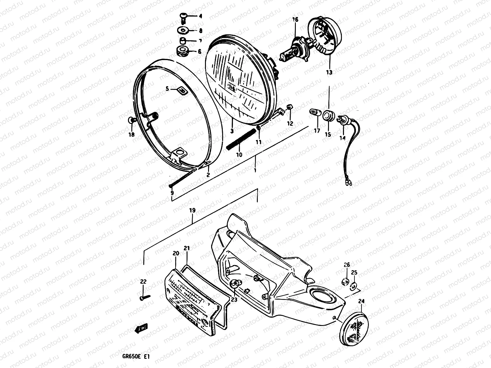 27 - HEADLAMP (E15,E16,E17,E18,E21,E22,E25,E26,E34,E39)