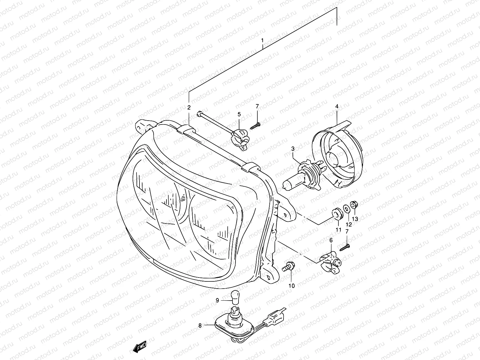 27 - HEADLAMP (MODEL L/M/N)
