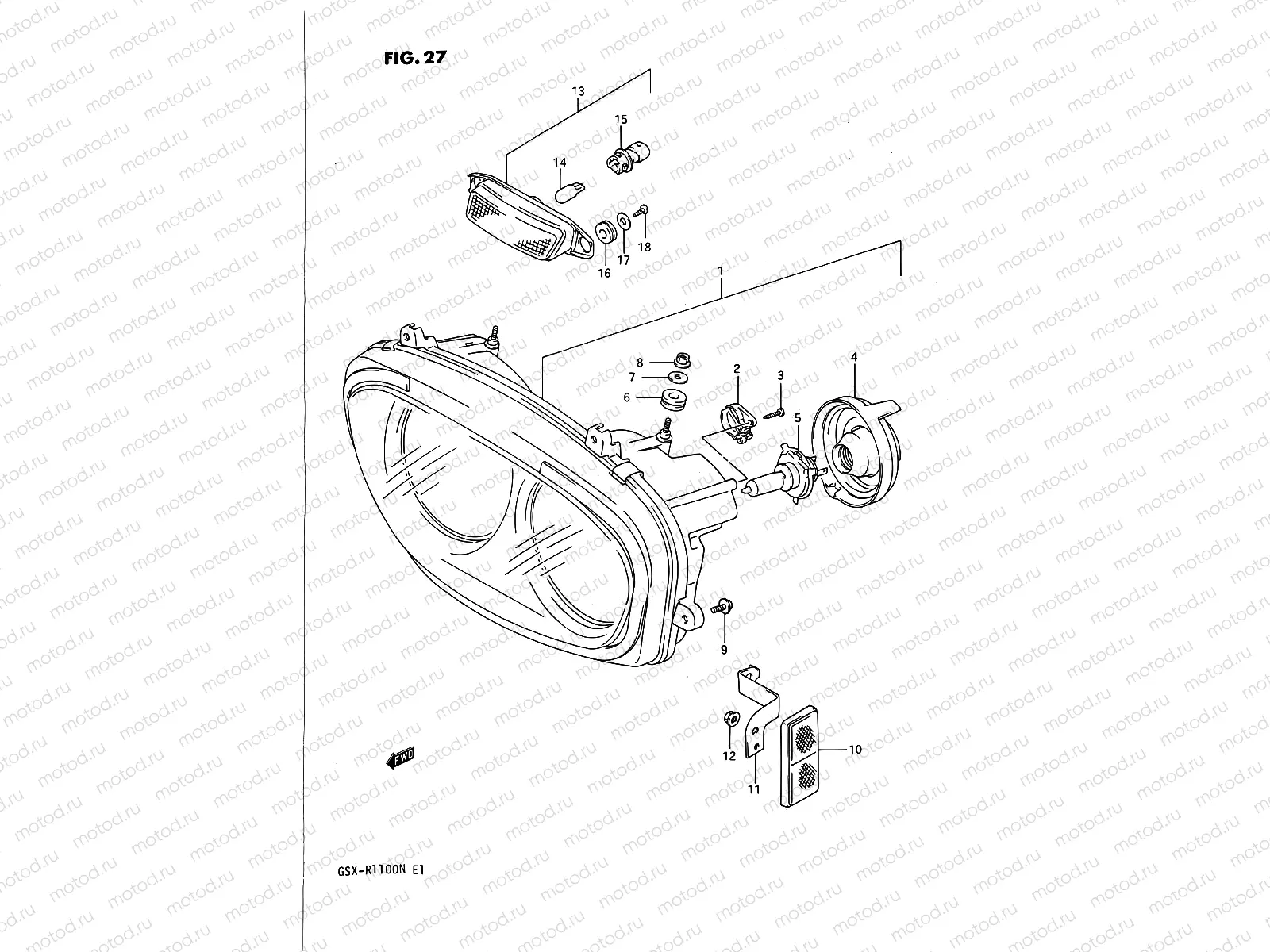 27 - HEADLAMP (MODEL M)