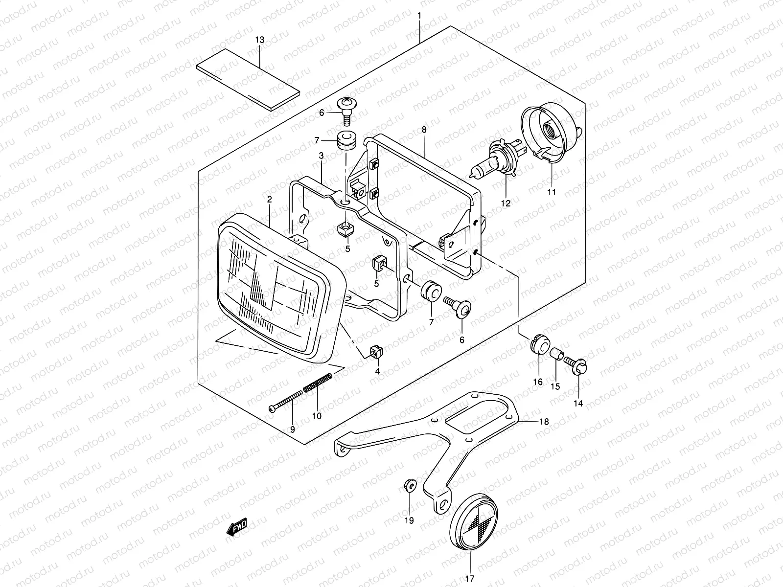 27 - HEADLAMP (MODEL Y/K1)