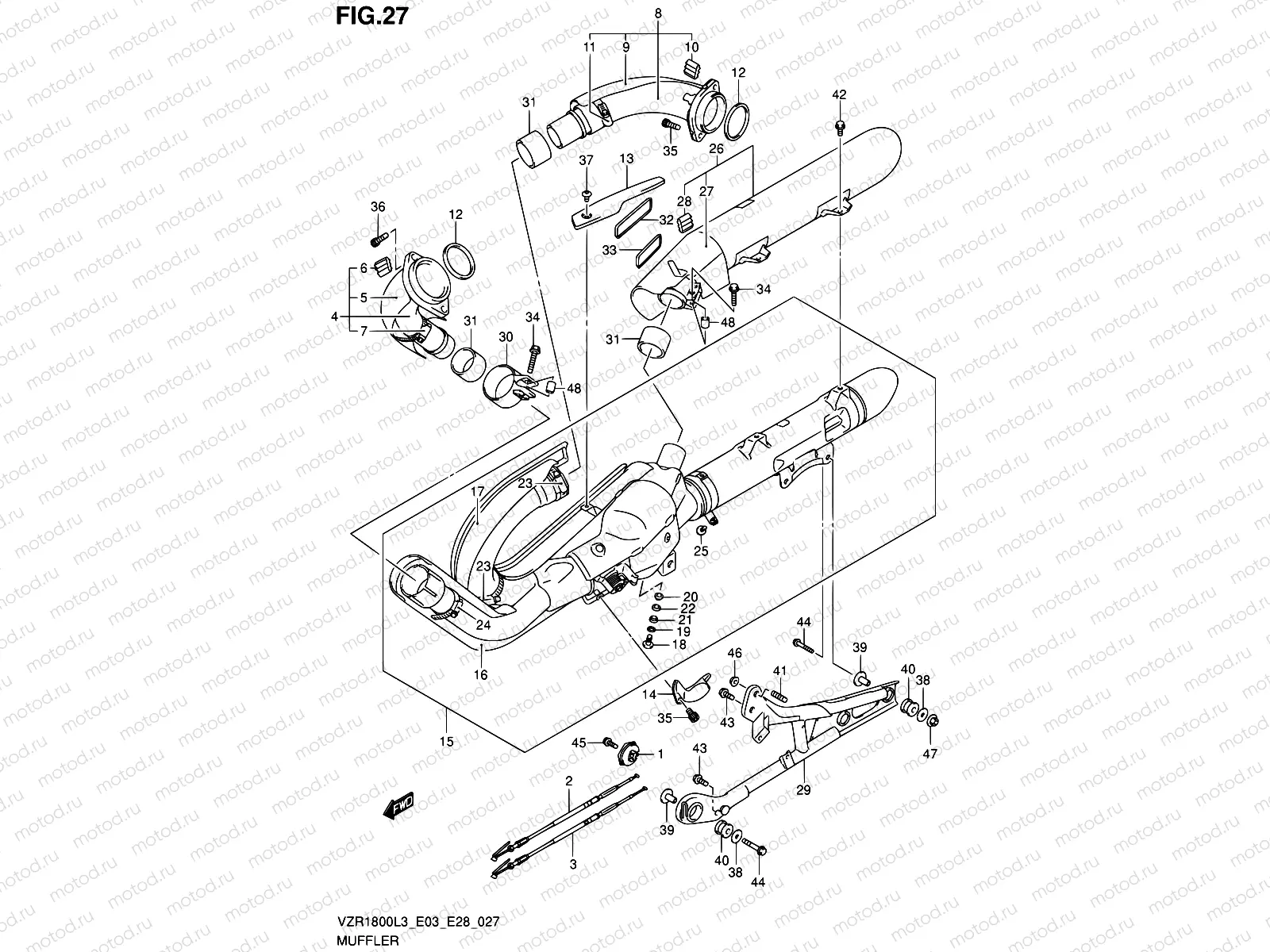 27 - MUFFLER (VZR1800L3 E33)