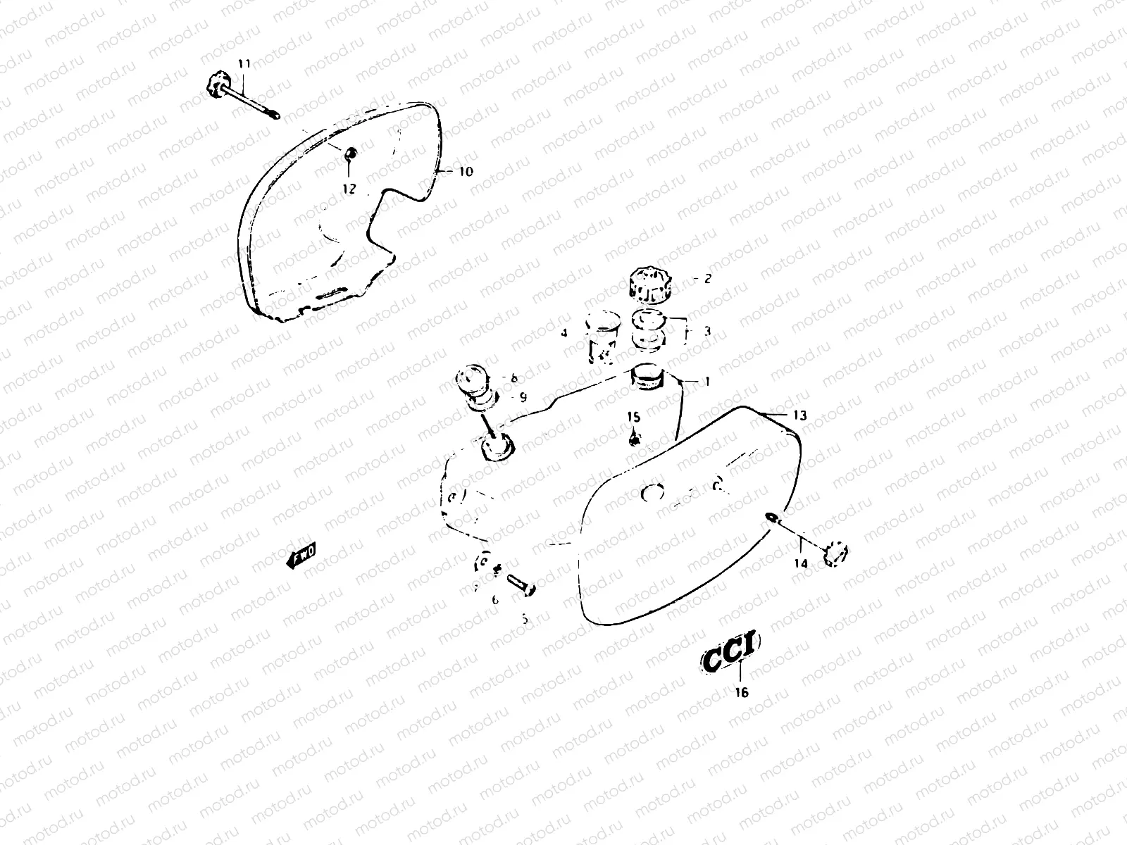 27 - OIL TANK - FRAME COVER