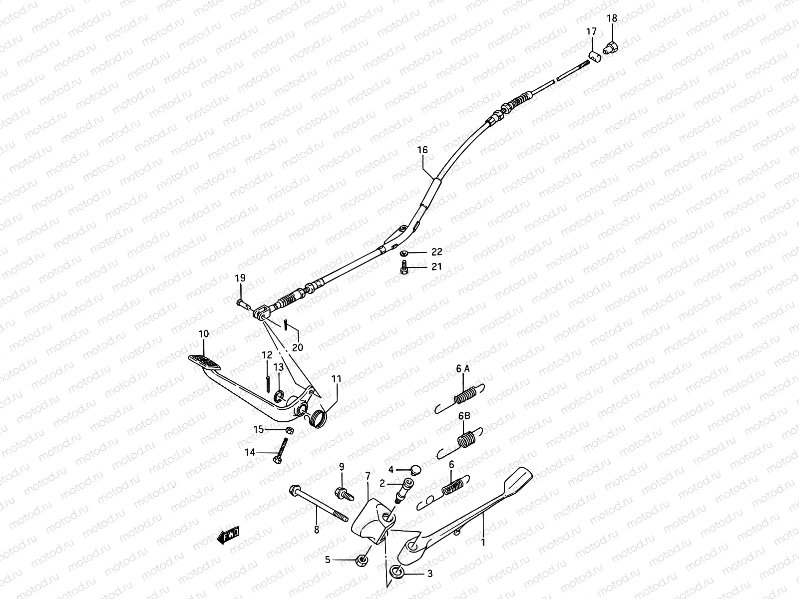 27 - PROP STAND - REAR BRAKE