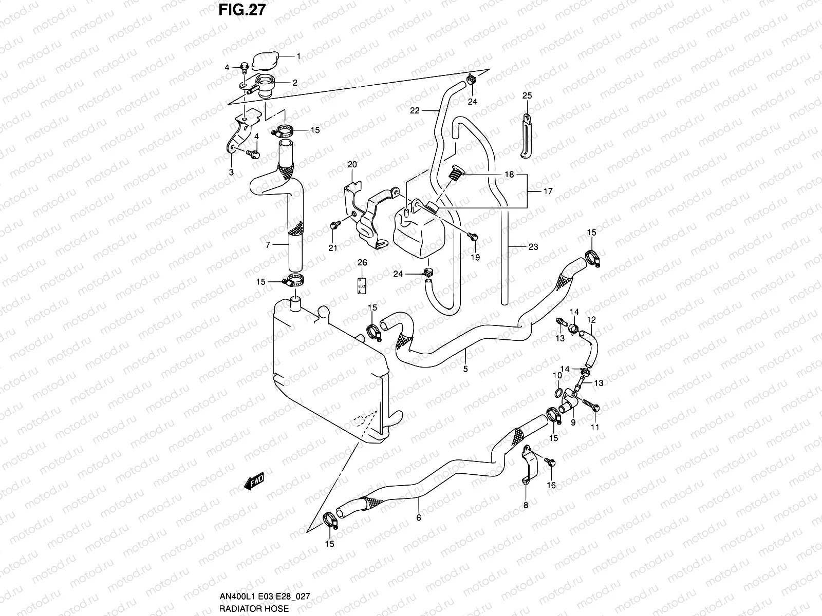 27 - RADIATOR HOSE