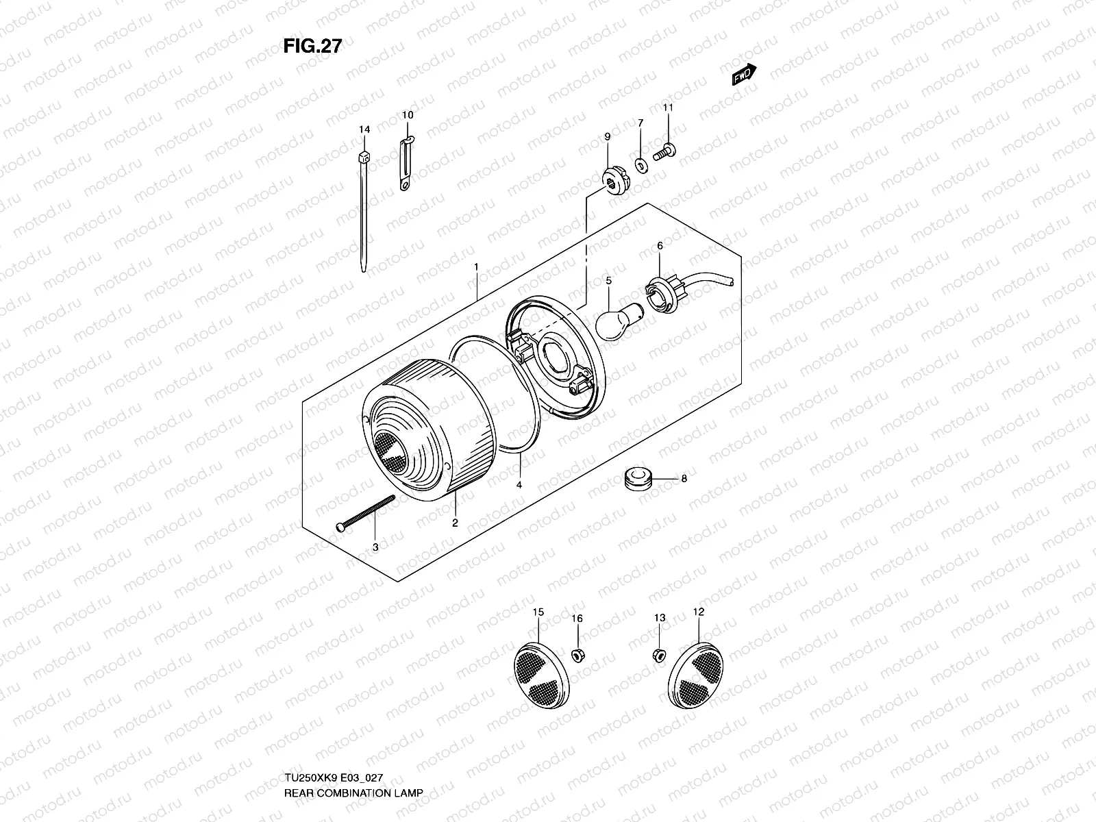 27 - REAR COMBINATION LAMP
