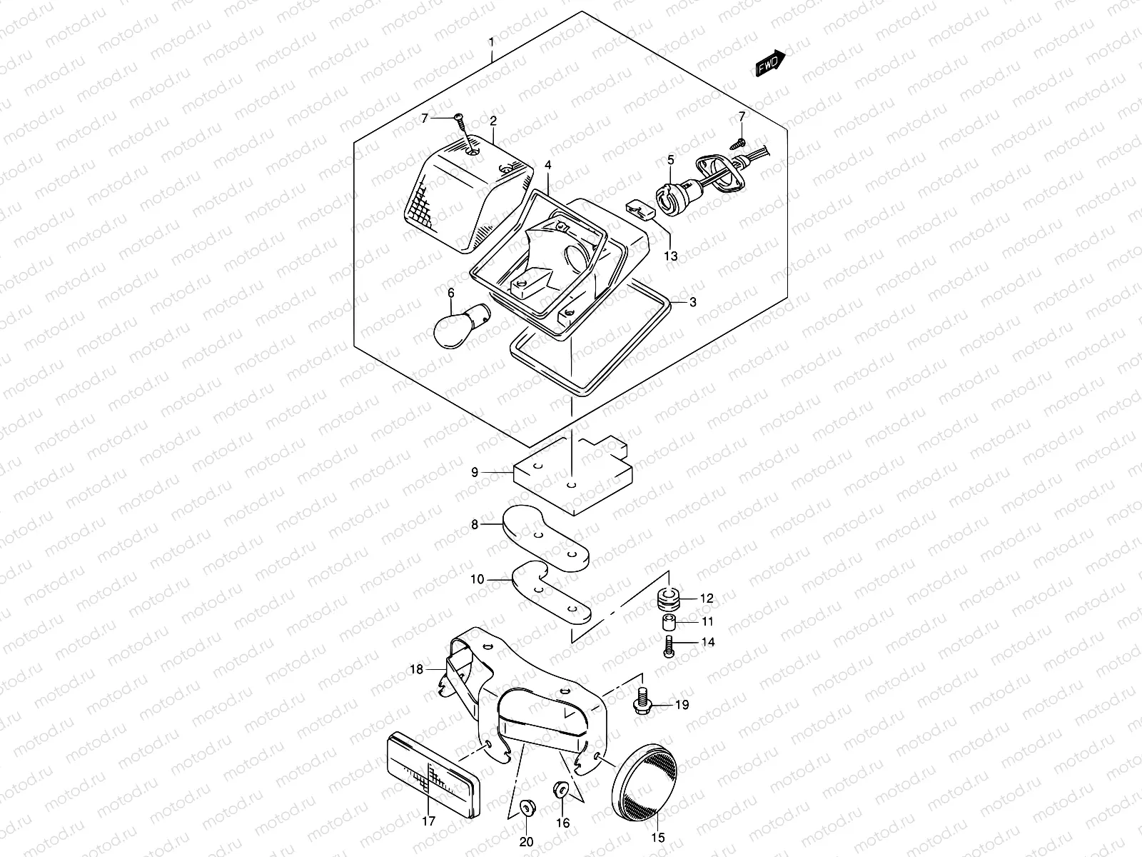 27 - REAR COMBINATION LAMP