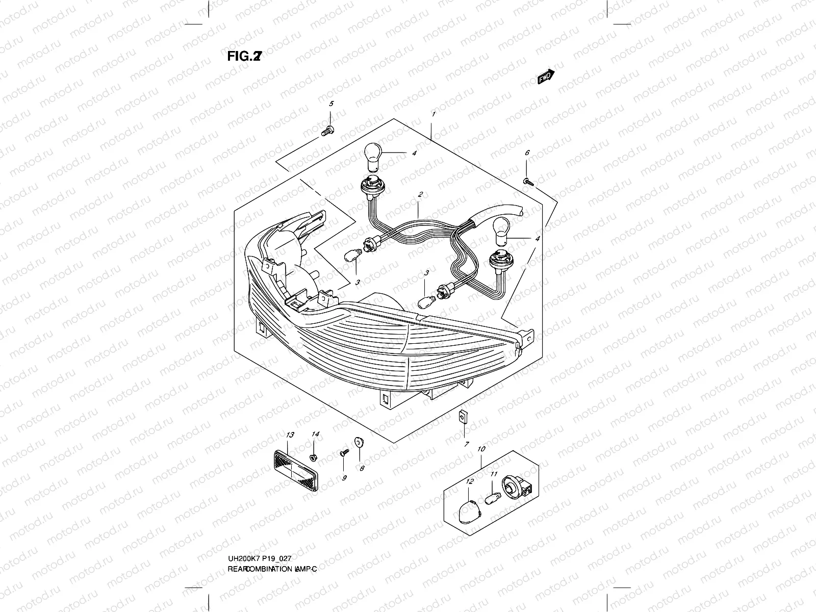27 - REAR COMBINATION LAMP