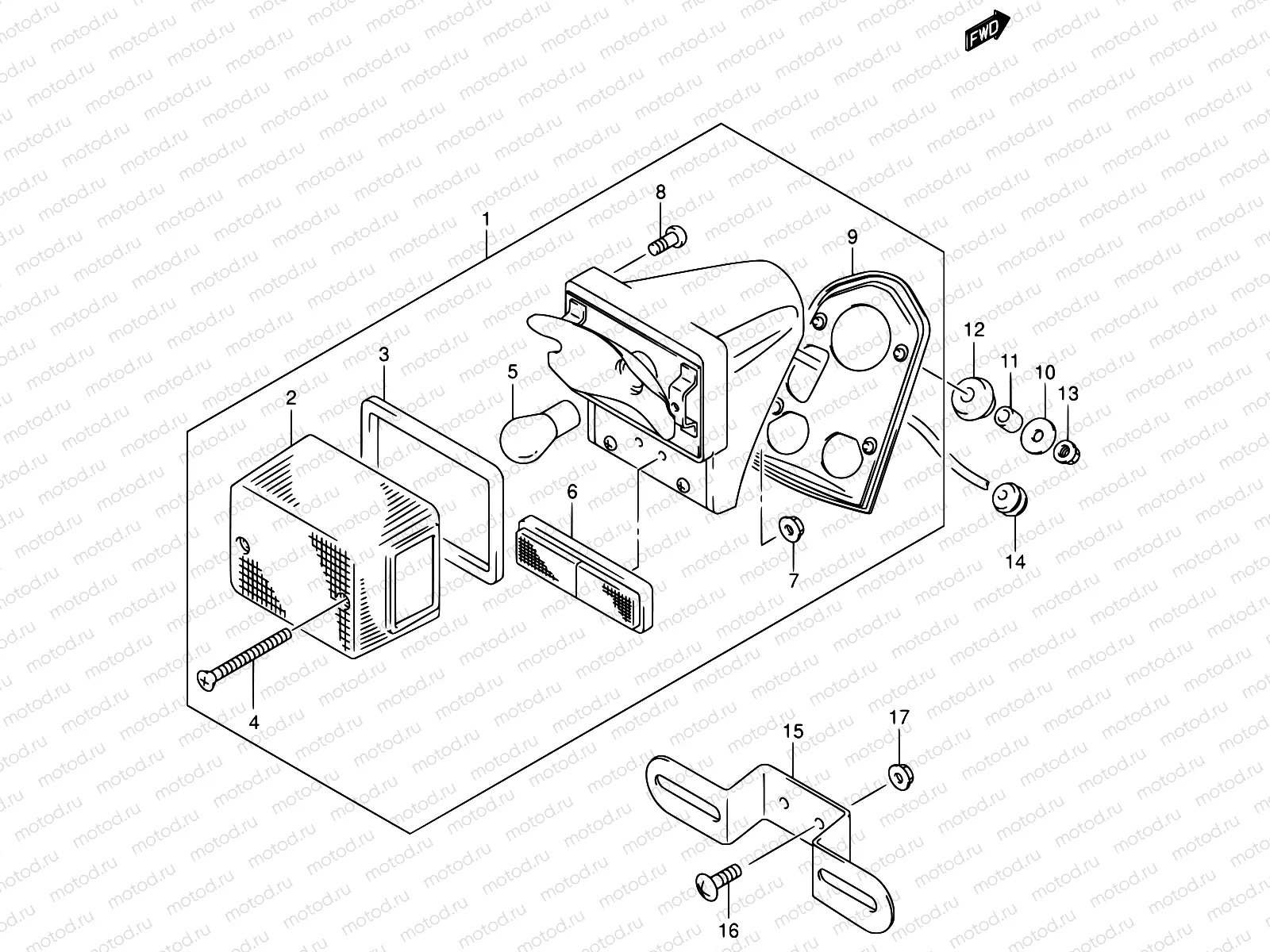 27 - REAR COMBINATION LAMP