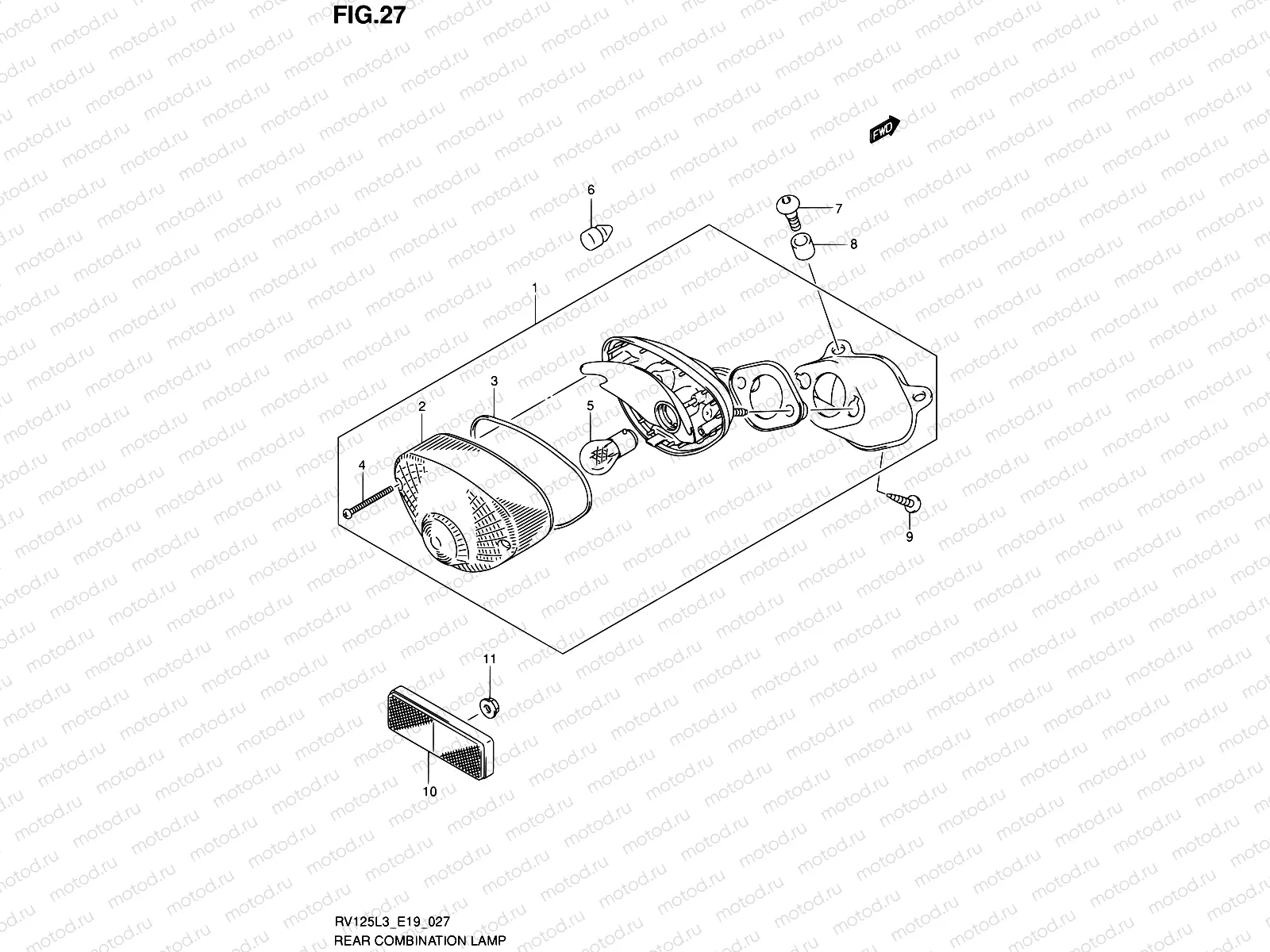 27 - REAR COMBINATION LAMP