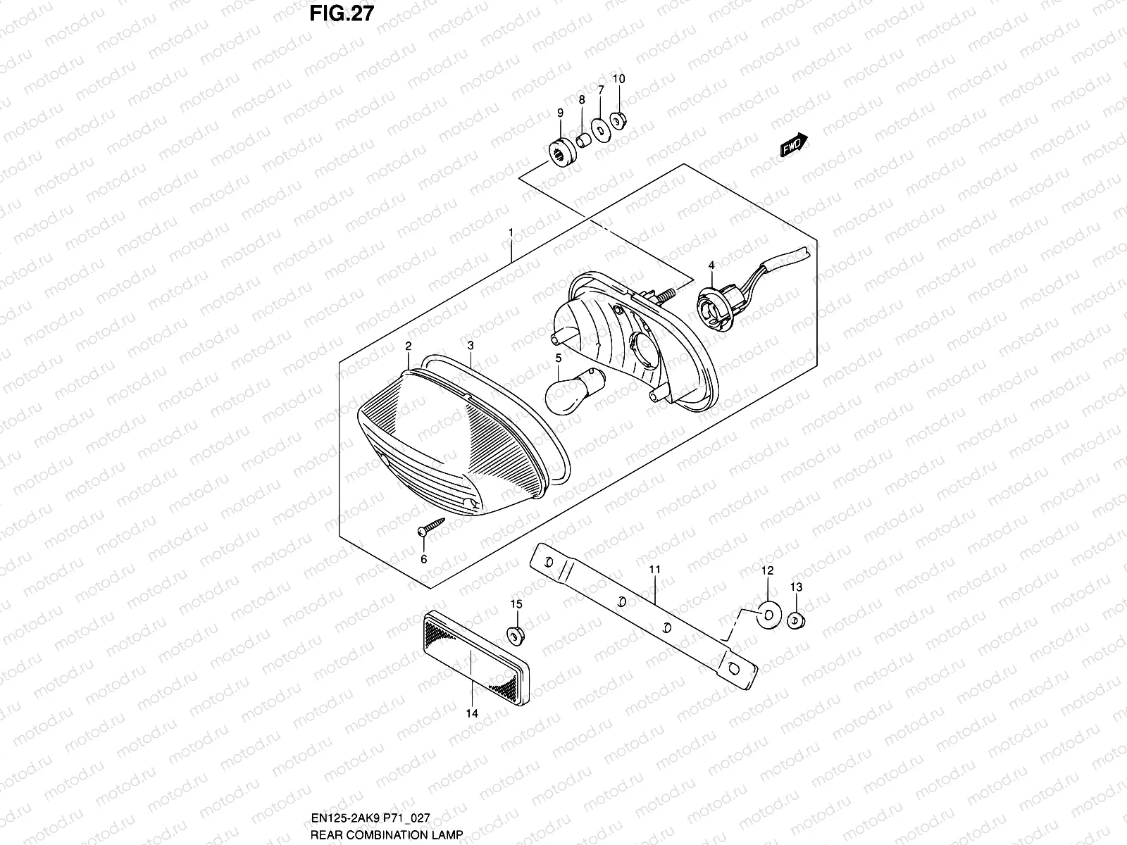 27 - REAR COMBINATION LAMP