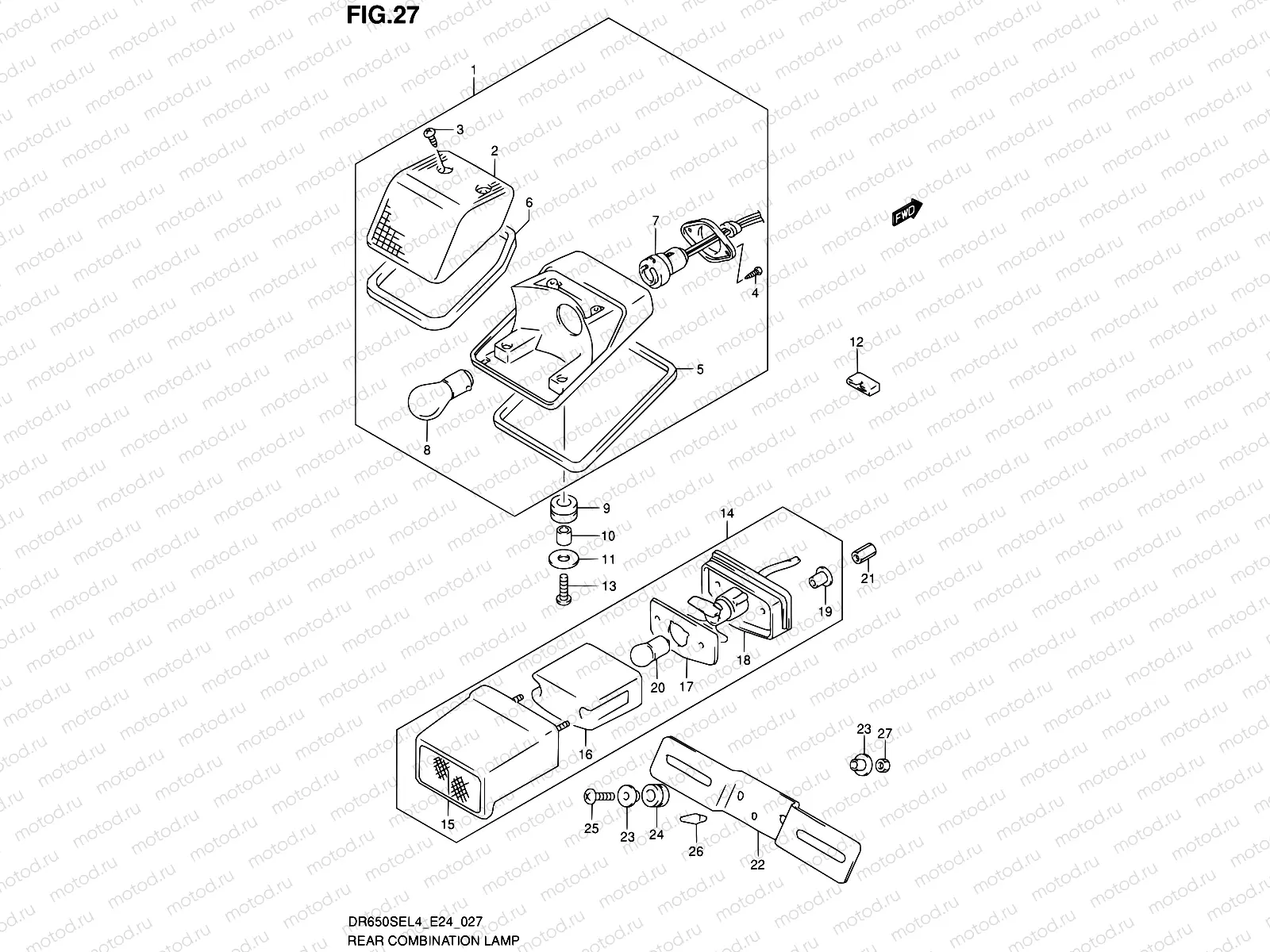 27 - REAR COMBINATION LAMP