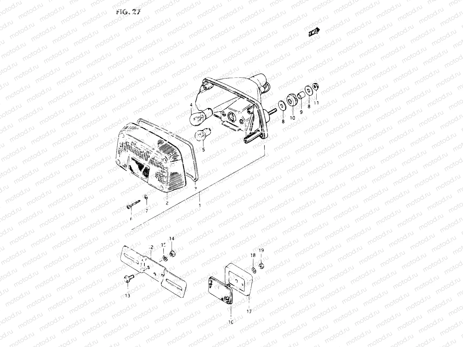 27 - REAR COMBINATION LAMP