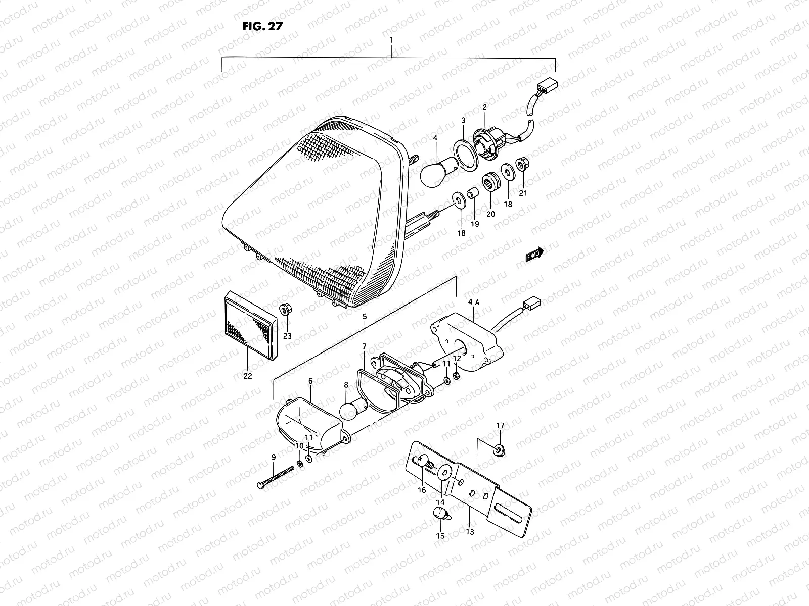 27 - REAR COMBINATION LAMP