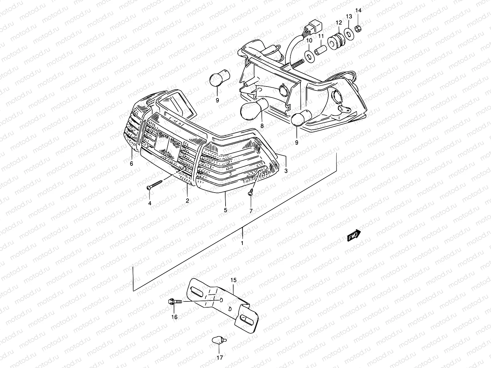 27 - REAR COMBINATION LAMP (E01,E30,E43,E45,E71,P01)