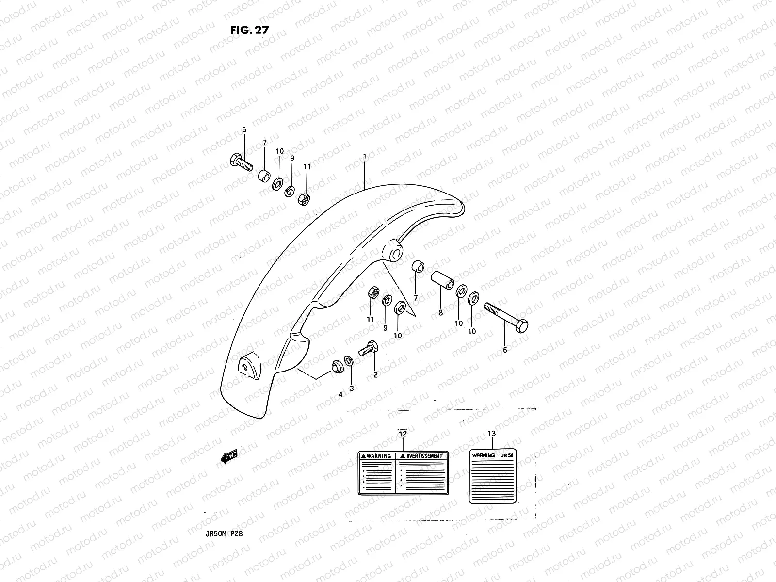 27 - REAR FENDER