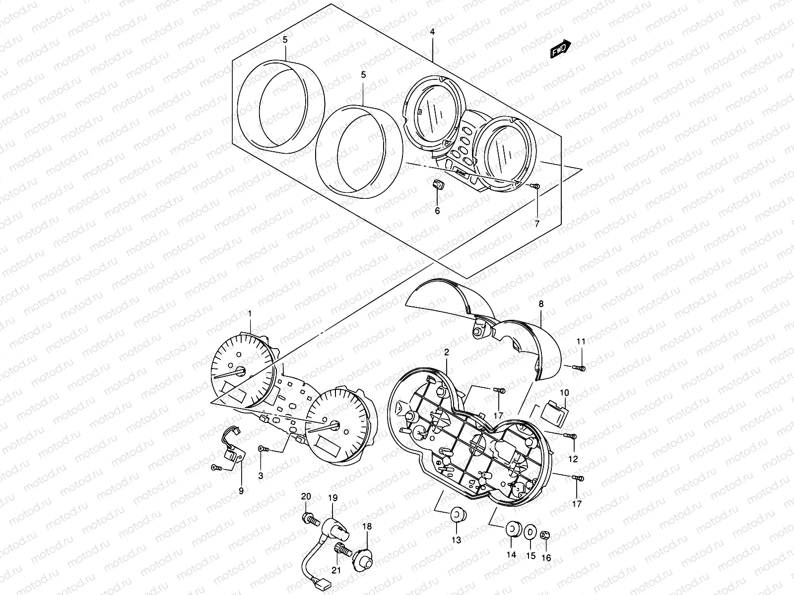 27 - SPEEDOMETER (GSF1200SK1)