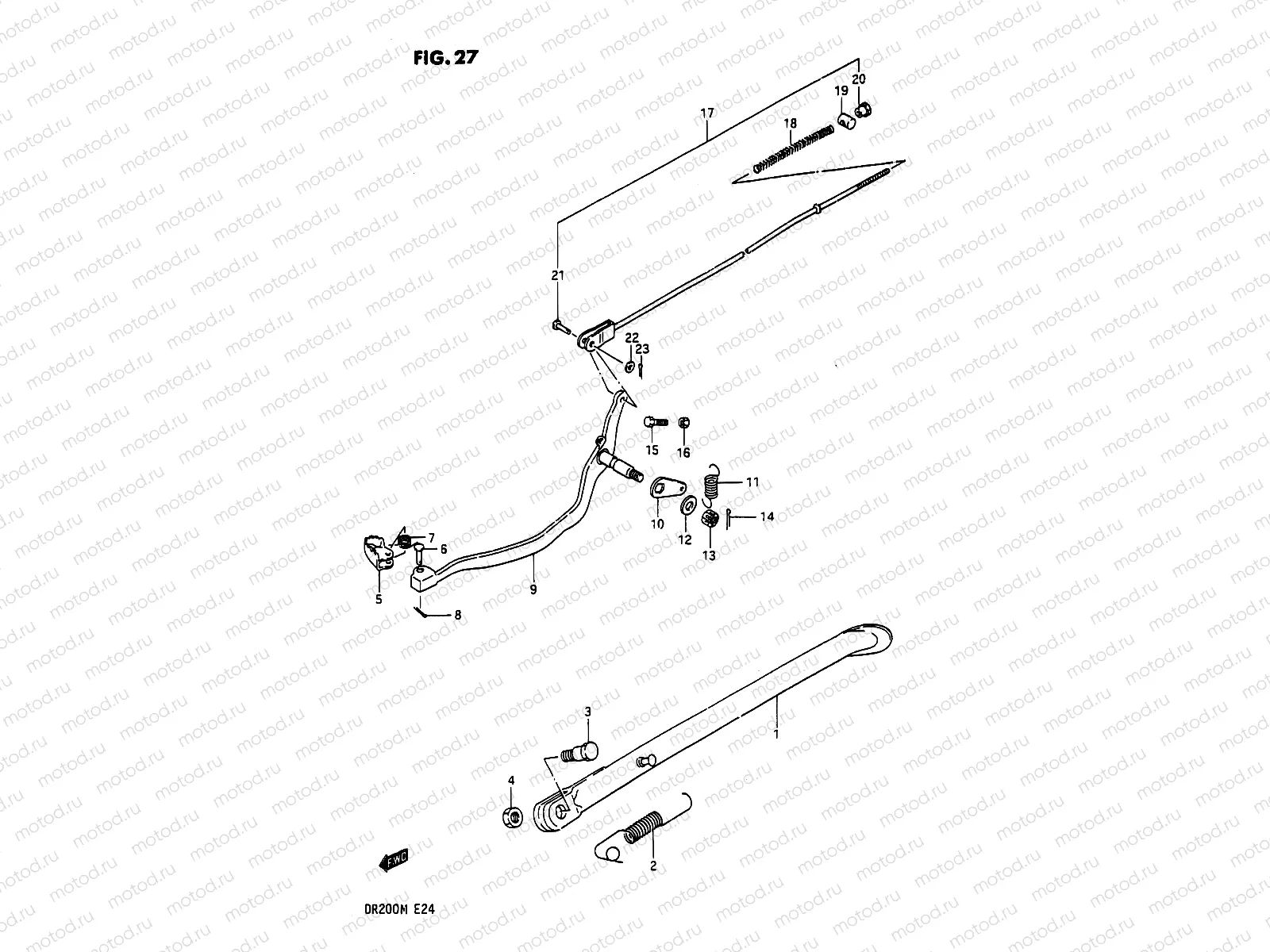 27 - STAND - REAR BRAKE