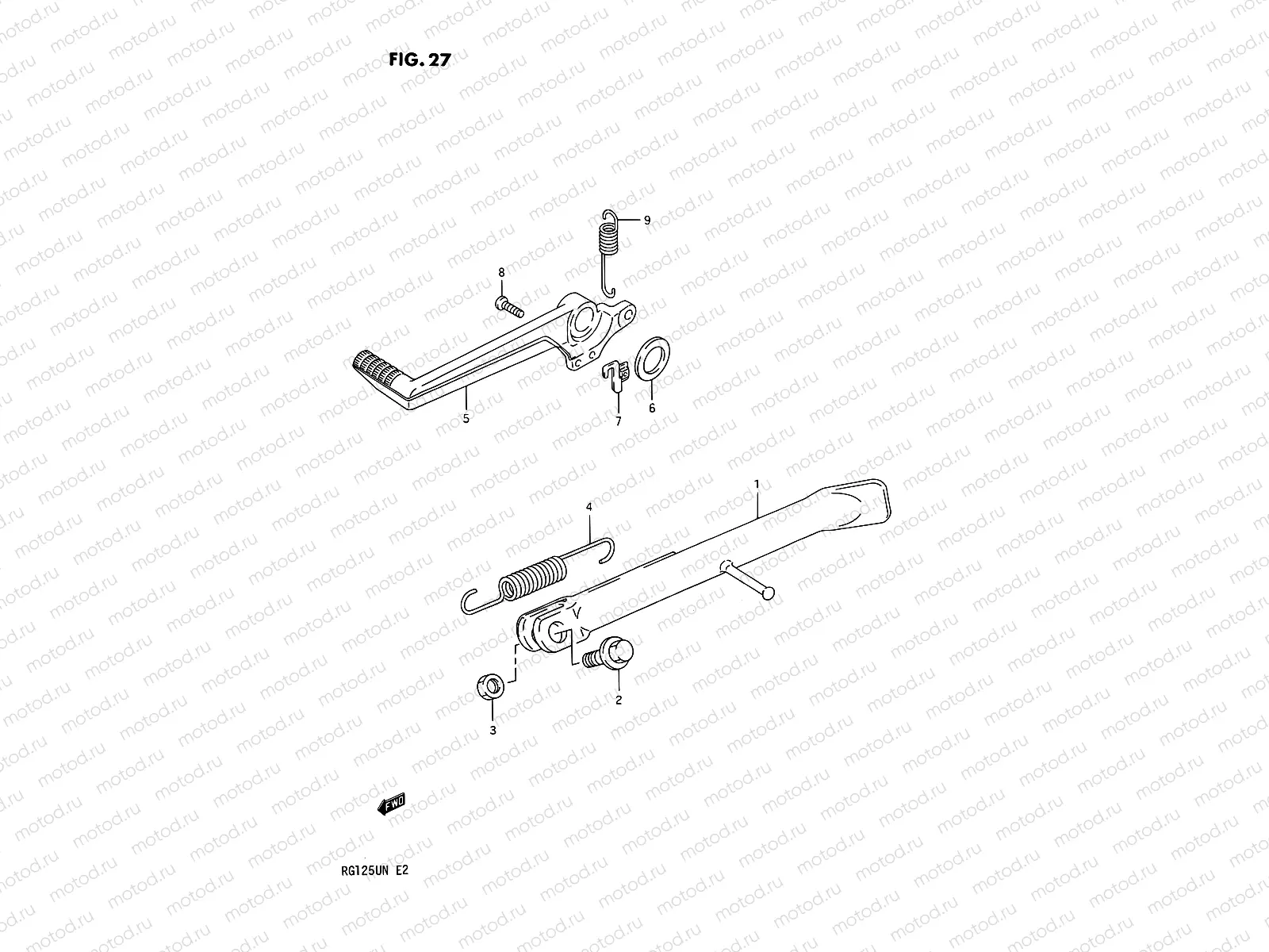 27 - STAND - REAR BRAKE
