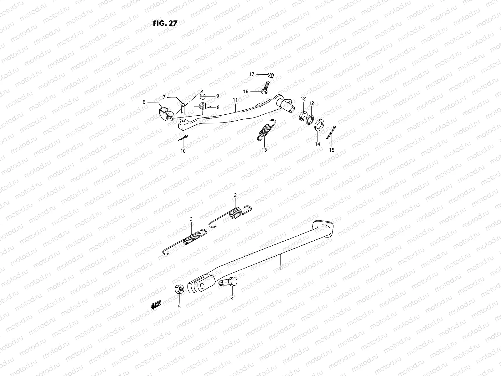 27 - STAND - REAR BRAKE