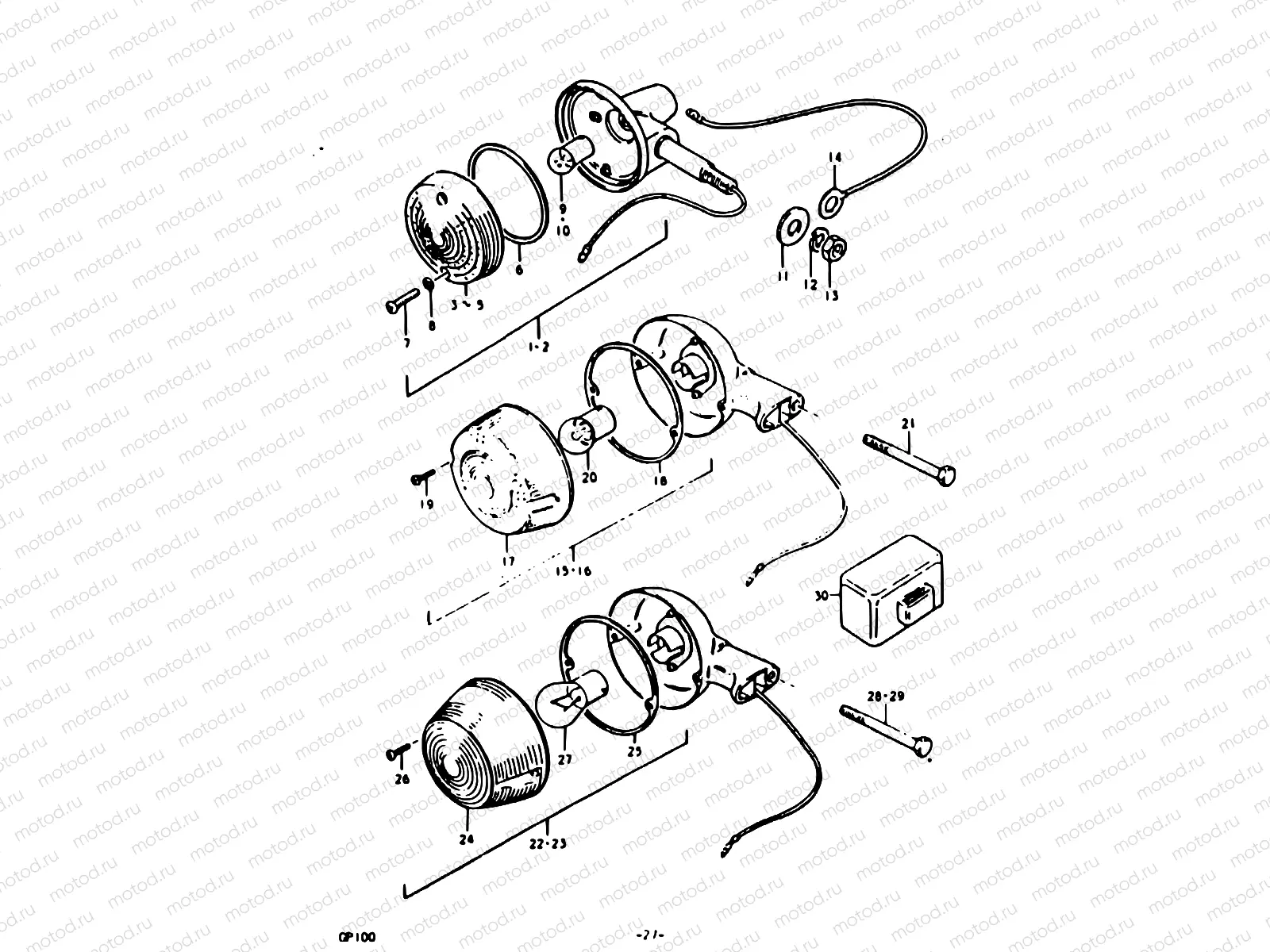 27 - TURN SIGNAL LAMP (E02)