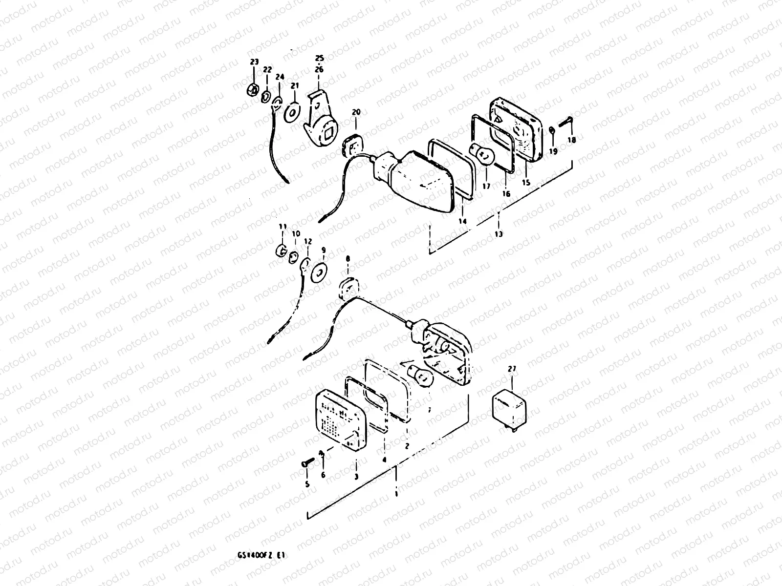 27 - TURN SIGNAL LAMP (E02, E04, E01, E34)