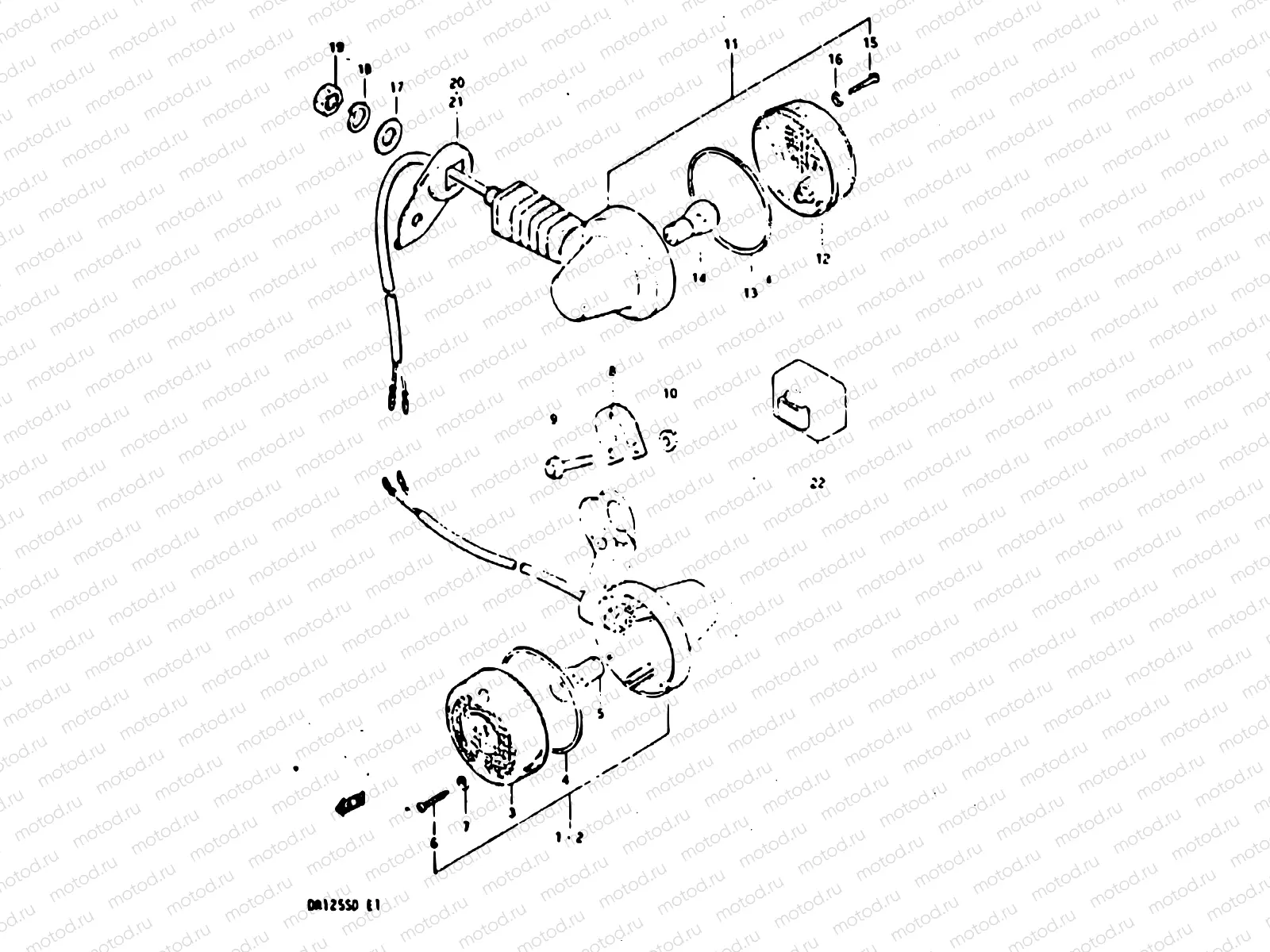 27 - TURN SIGNAL LAMP (E02, E04, E15, E17, E21, E25)