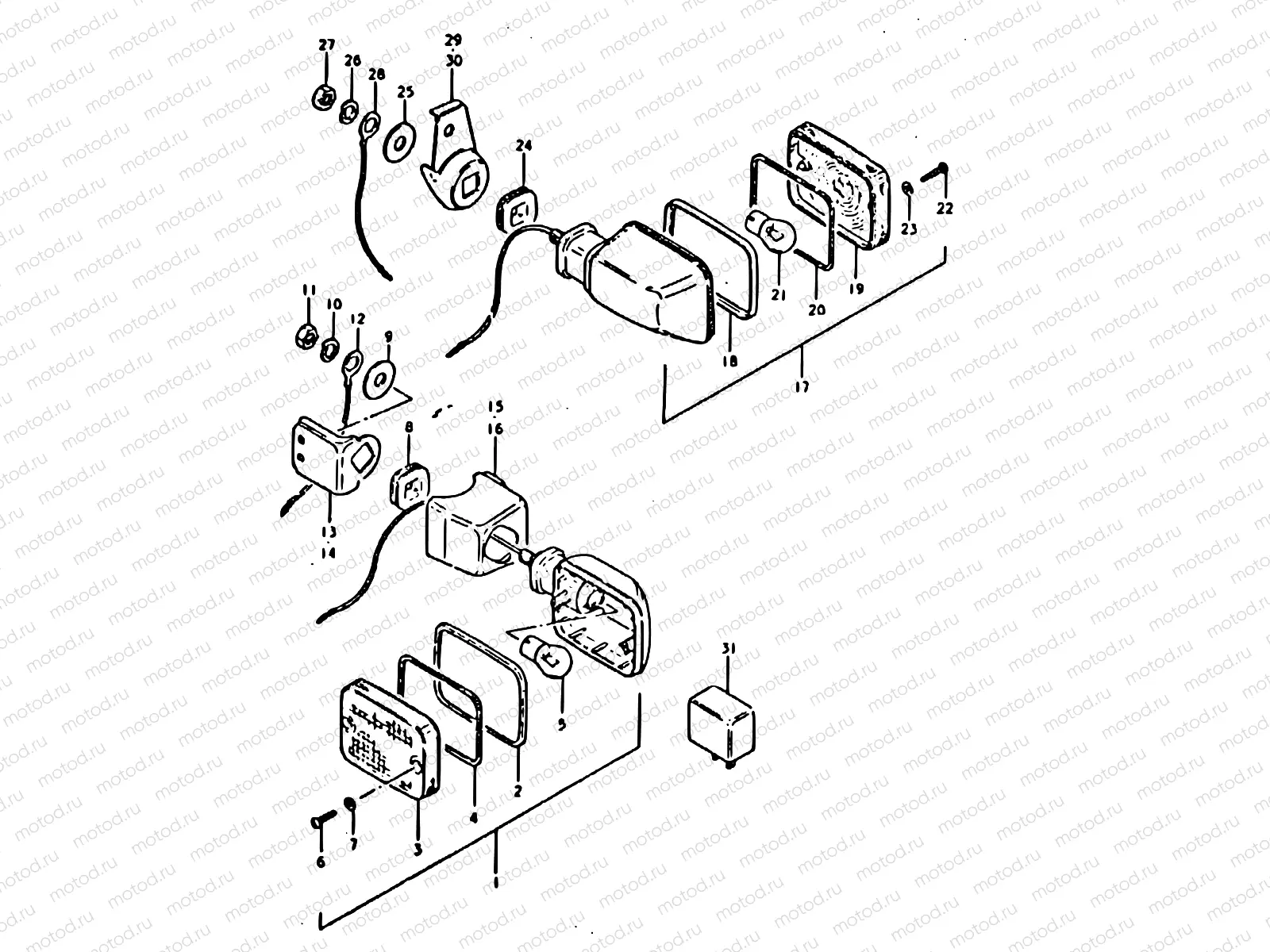 27 - TURN SIGNAL LAMP (E02, E21)