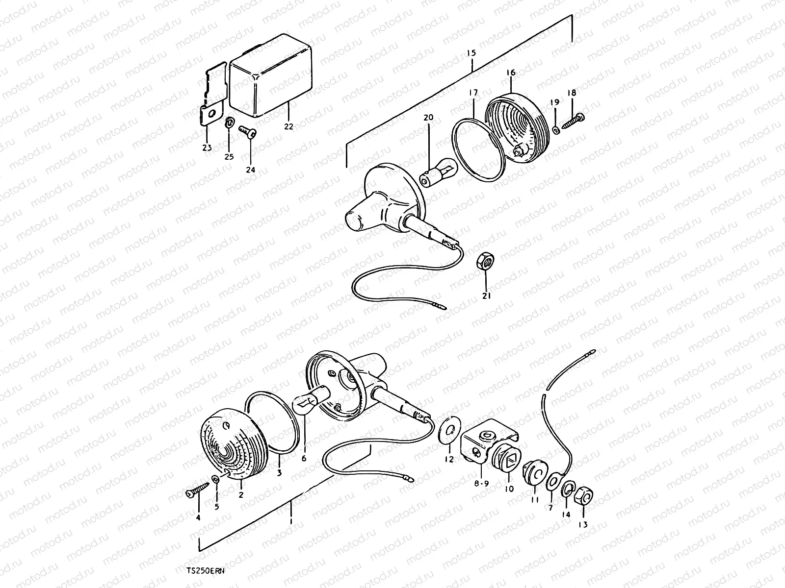 27 - TURN SIGNAL LAMP (E16, E18)