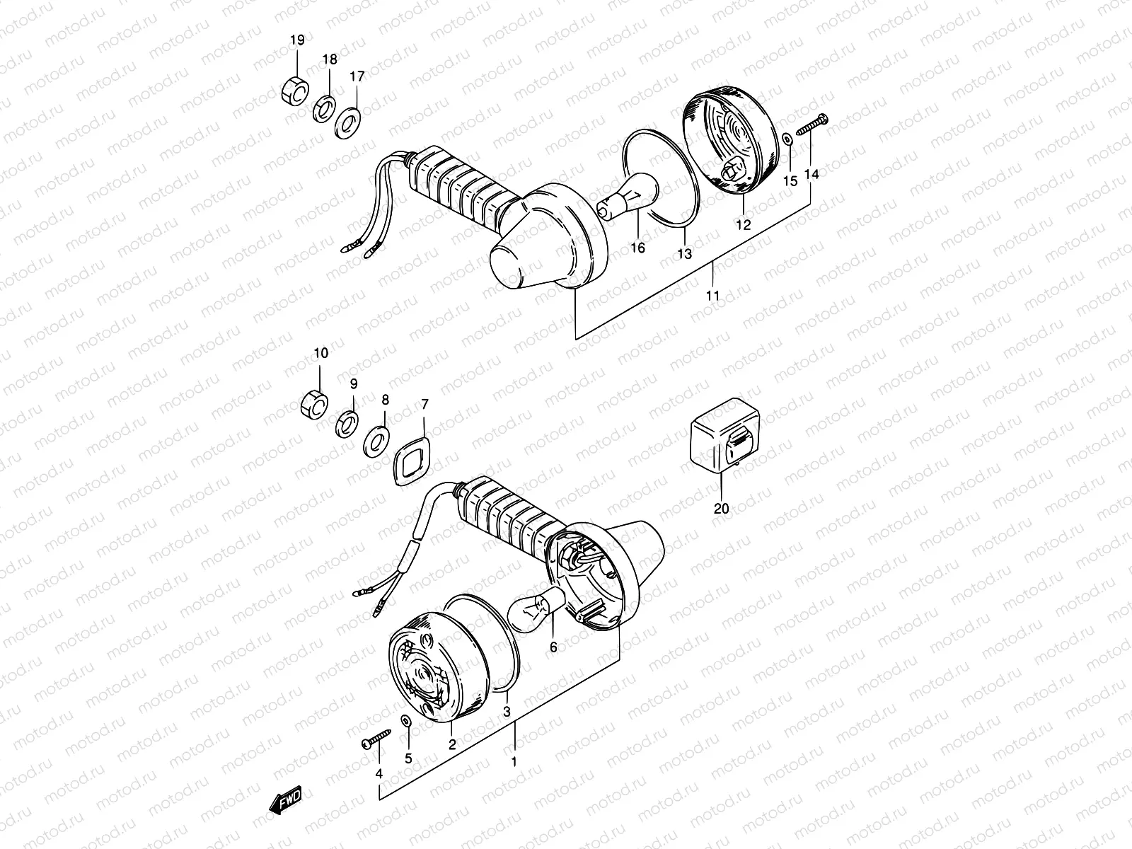 27 - TURN SIGNAL LAMP (E18)