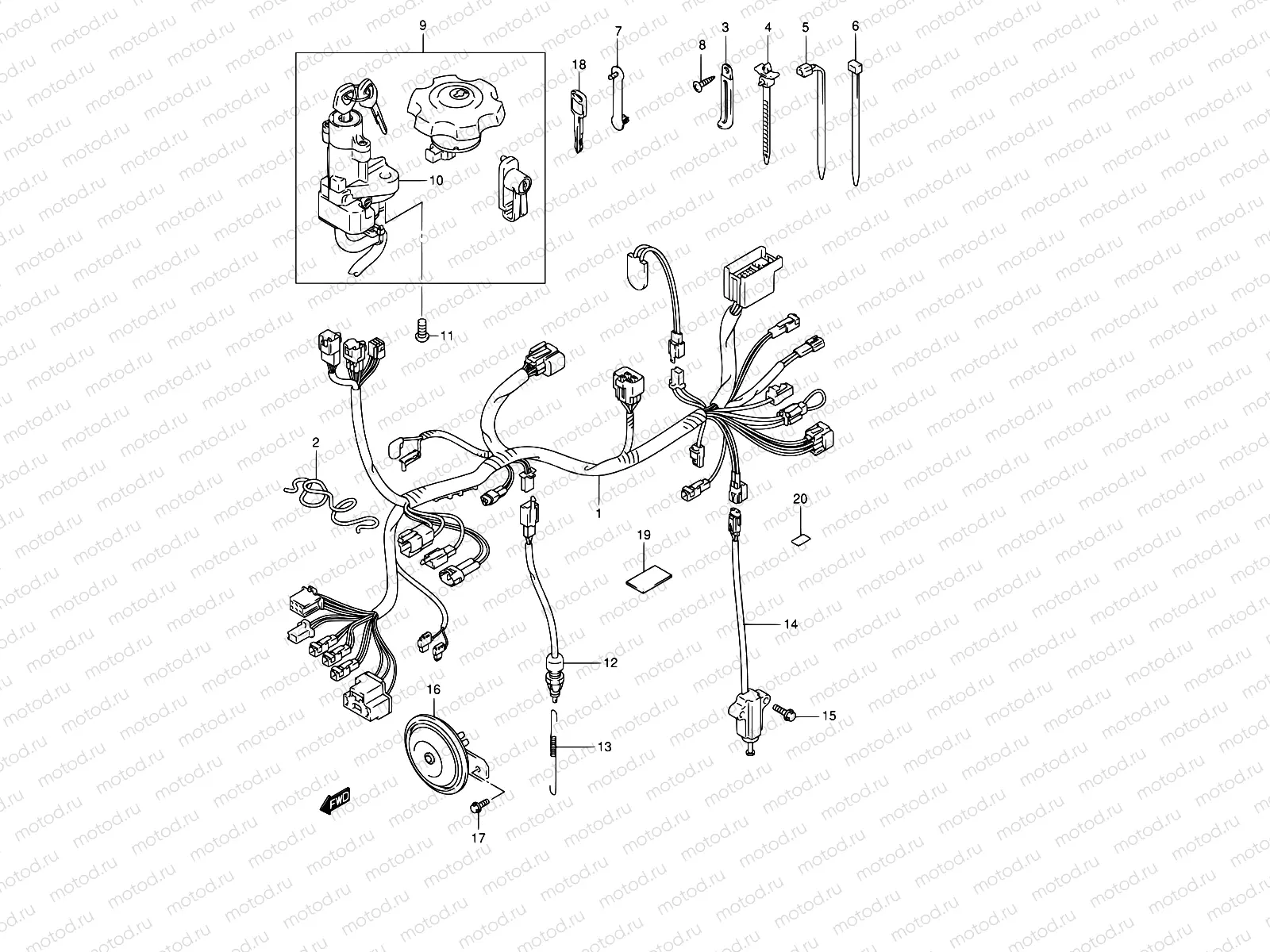 27 - WIRING HARNESS (MODEL K3/K4/K5/K6)