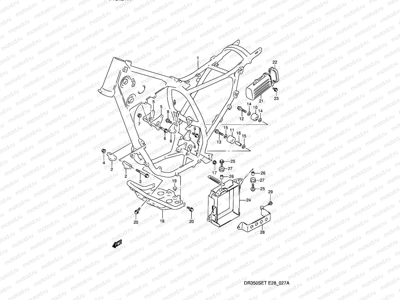 27A - FRAME (MODEL R/S/T)