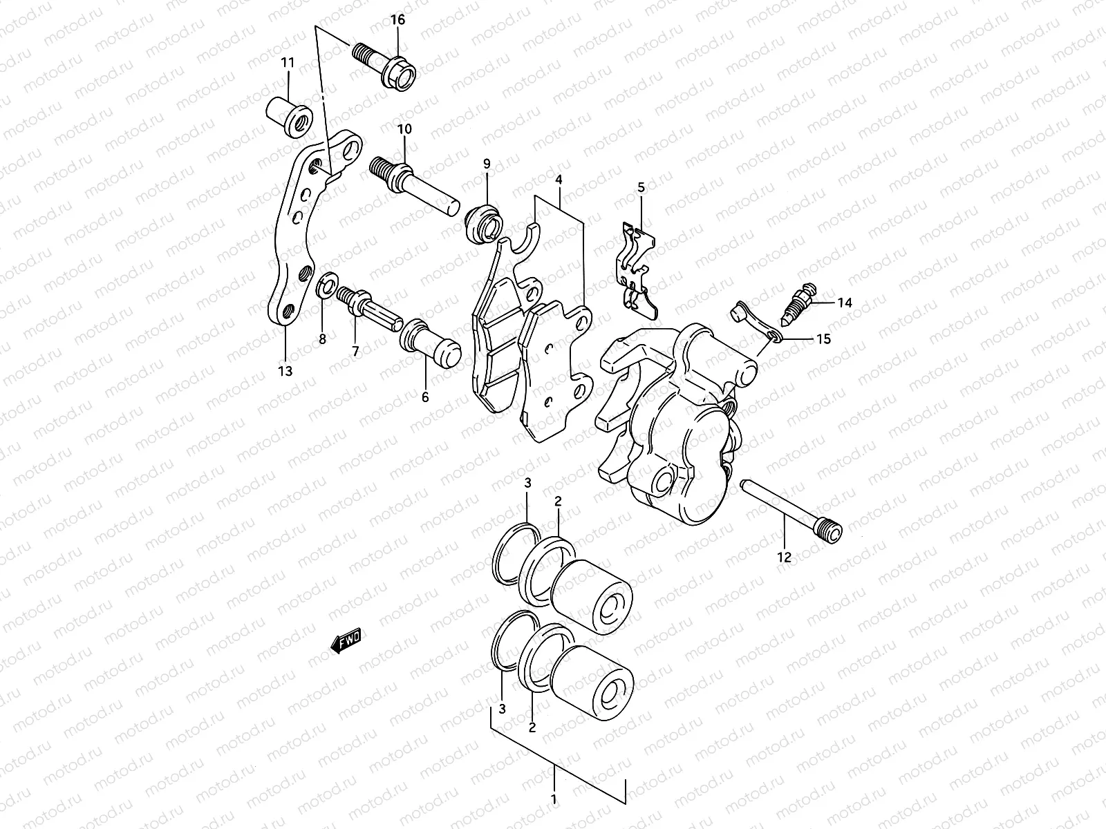 27A - FRONT CALIPER (MODEL S)