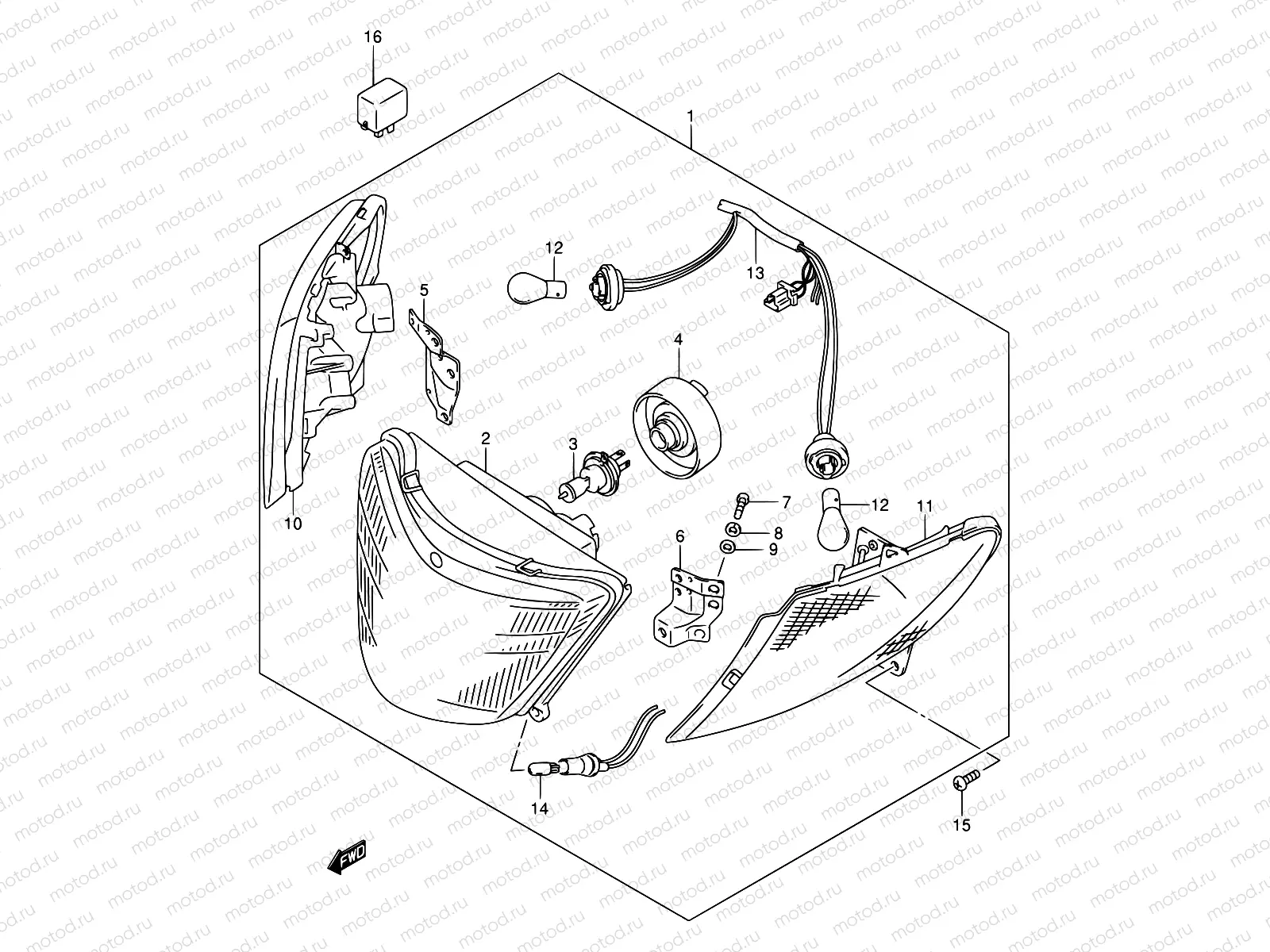 27A - FRONT COMBINATION LAMP (MODEL K1/K2 E02)