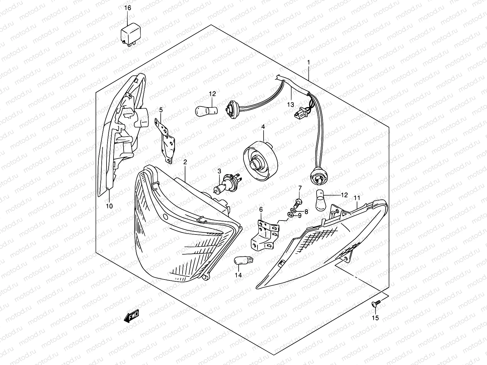 27A - FRONT COMBINATION LAMP (MODEL X/Y E04,E18,E22,E34,E54,P37)