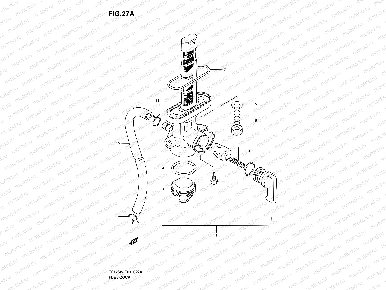 27A - FUEL COCK (MODEL W/K5)