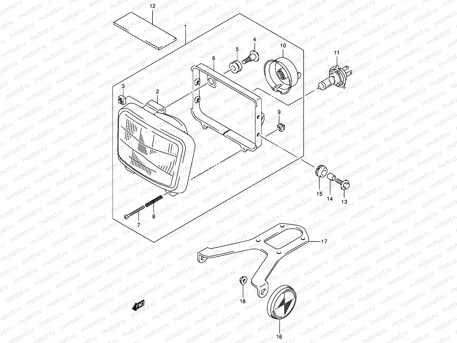 27A - HEADLAMP (MODEL K2/K3/K4)