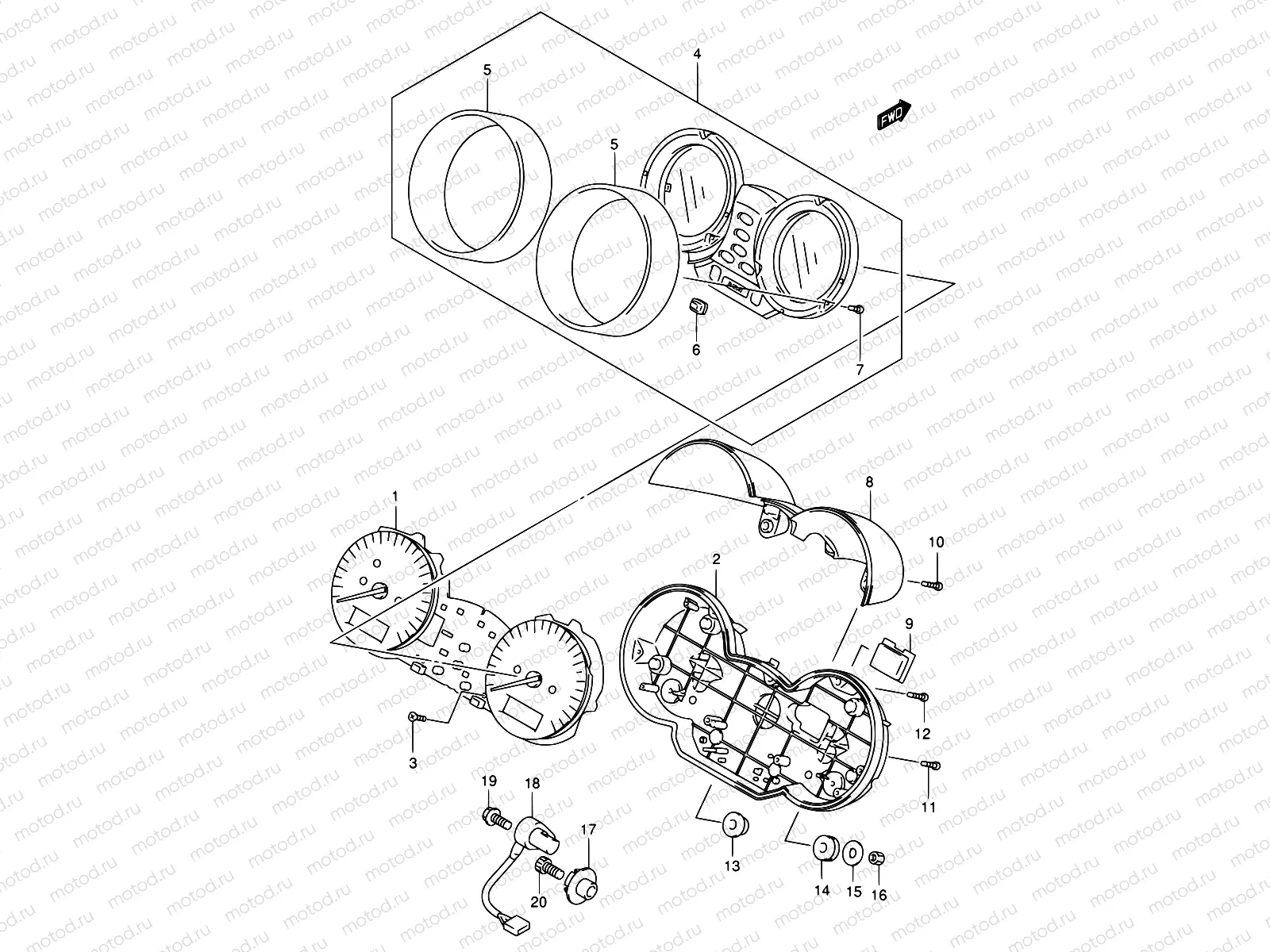 27A - SPEEDOMETER (GSF1200SK2/SK3/SK4/SK5/SZK5)