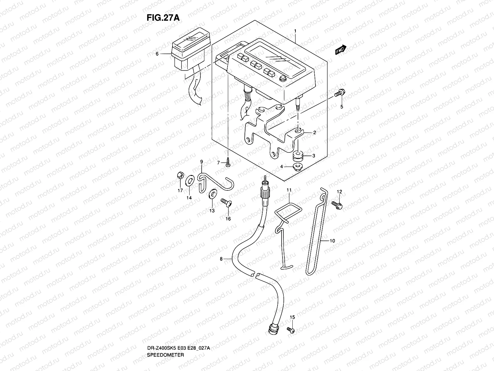 27A - SPEEDOMETER (MODEL K6/K7/K8/K9)