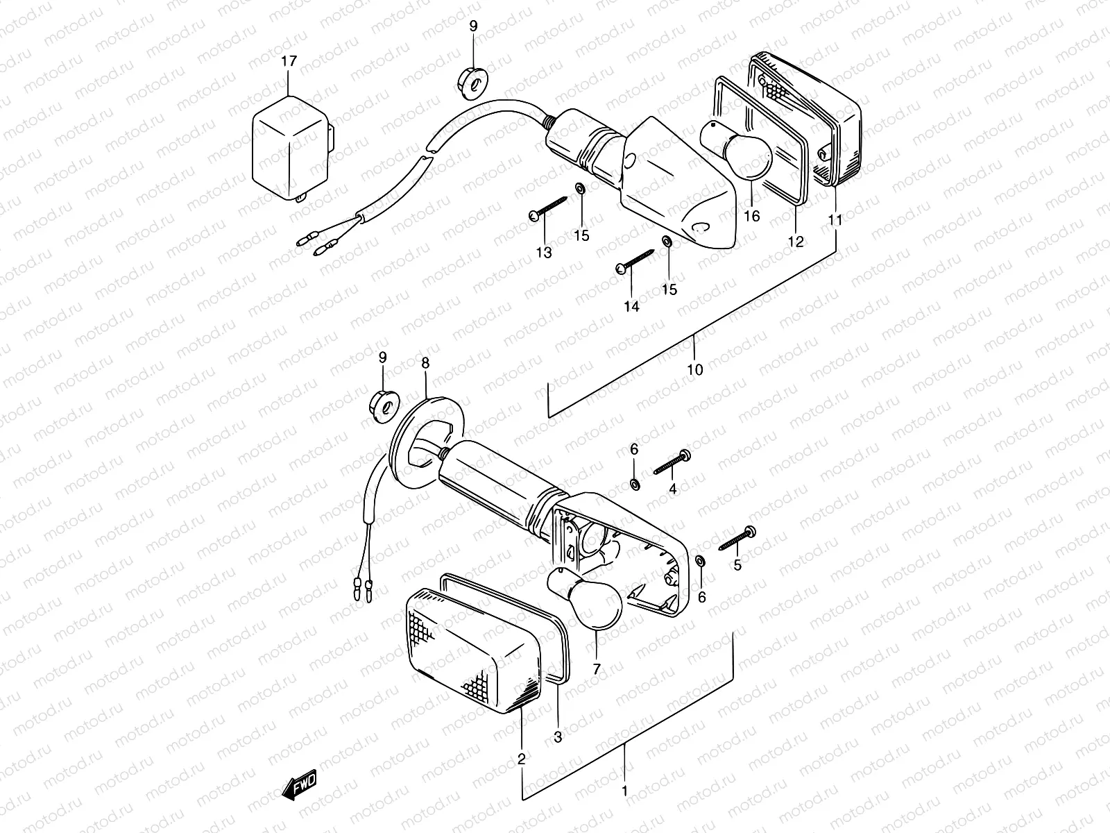 27A - TURNSIGNAL LAMP (MODEL S)