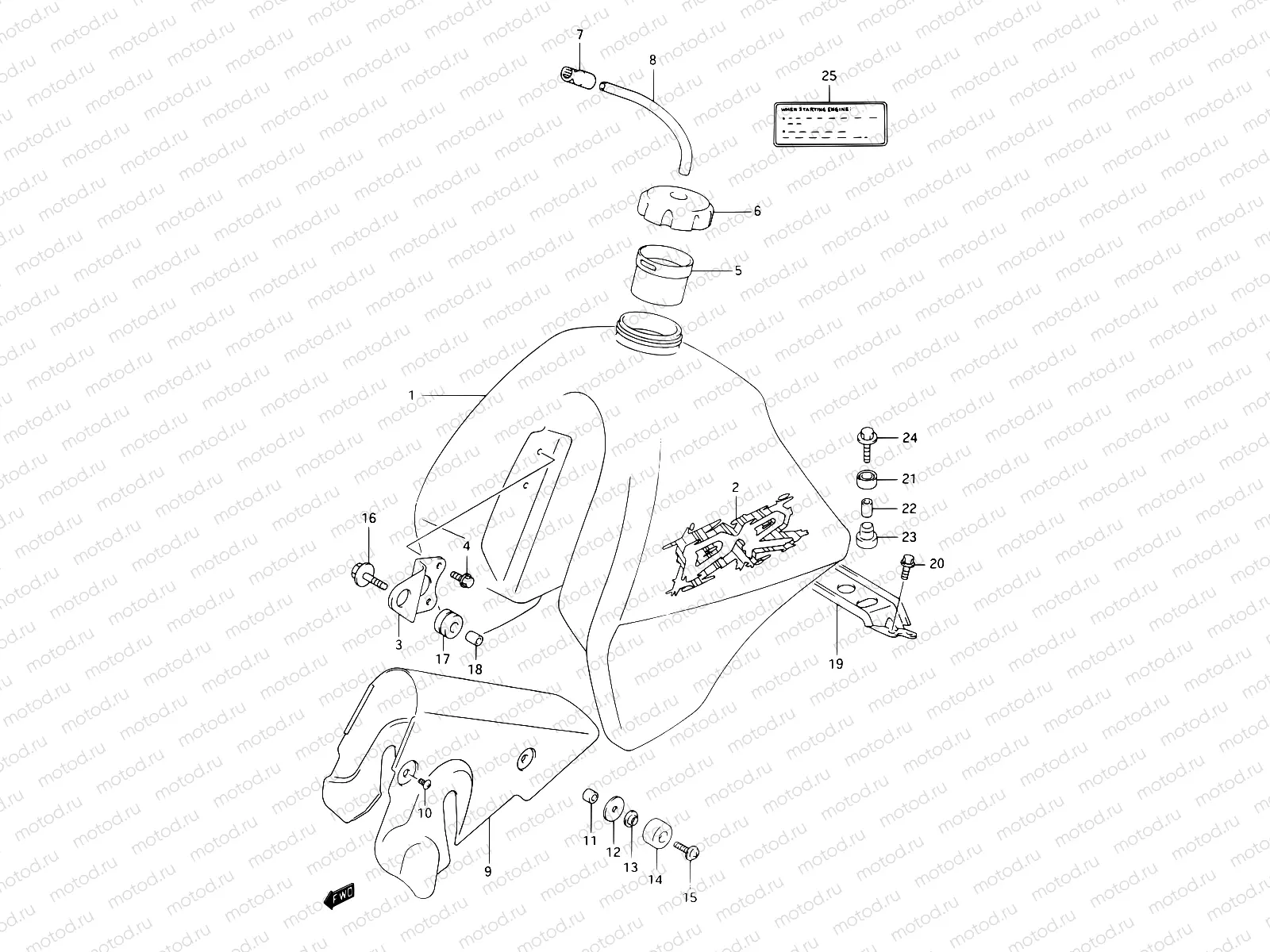 27B - FUEL TANK (MODEL R)