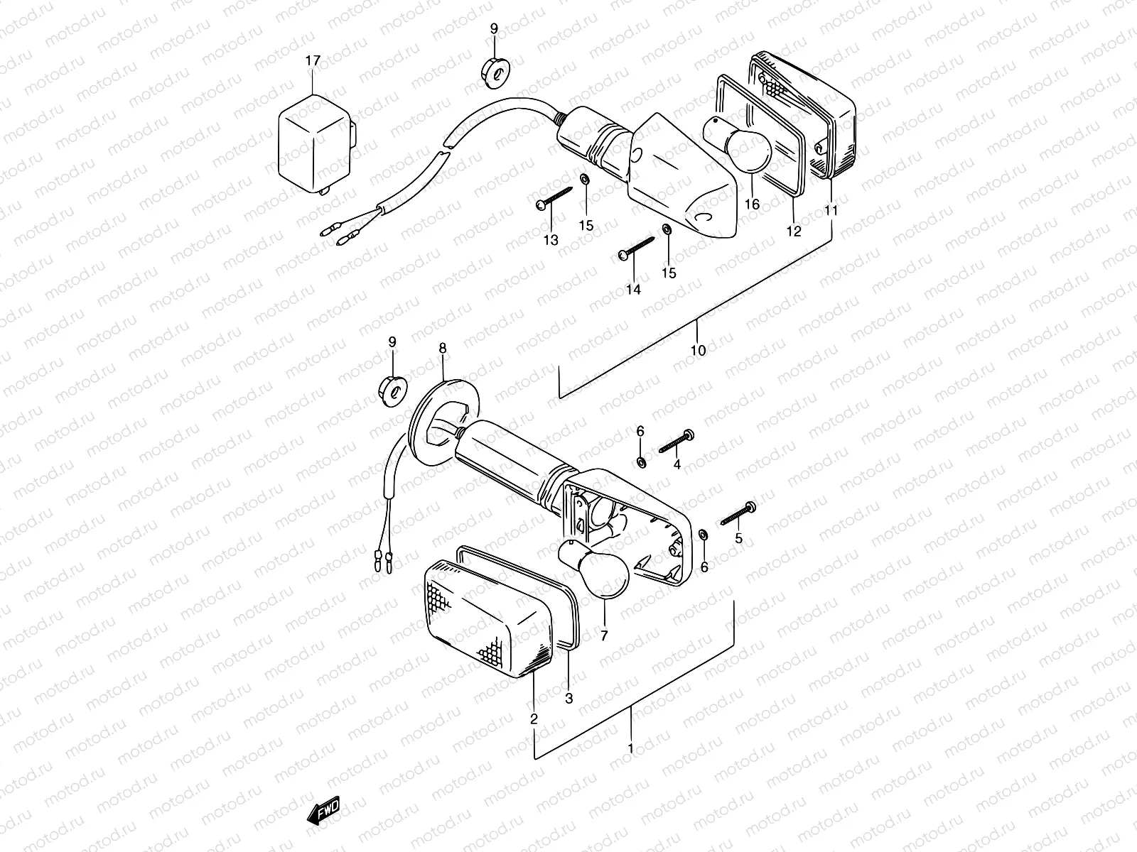 27B - TURNSIGNAL LAMP (MODEL T)