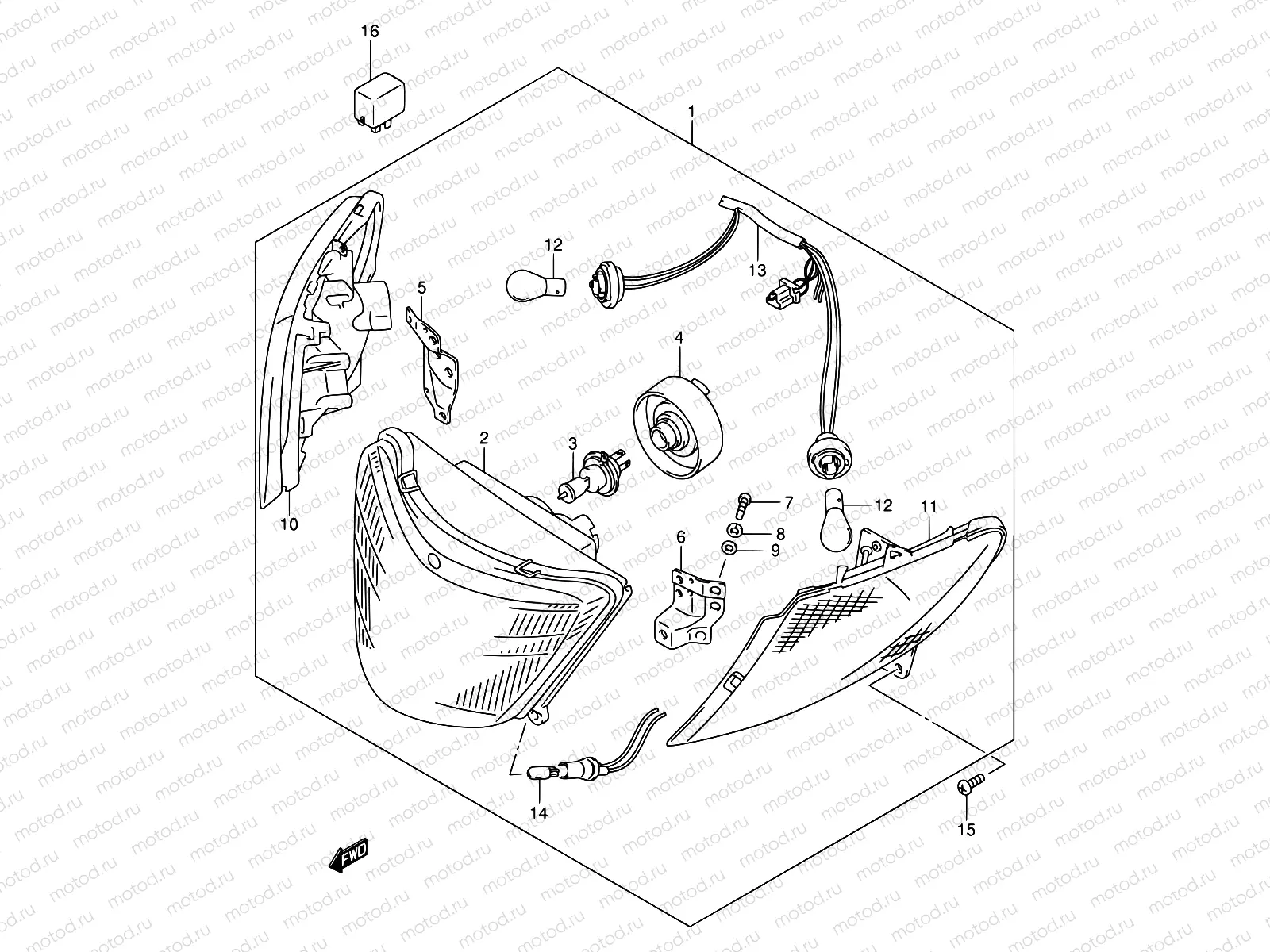 27C - FRONT COMBINATION LAMP (MODEL K1/K2 E19,E71)