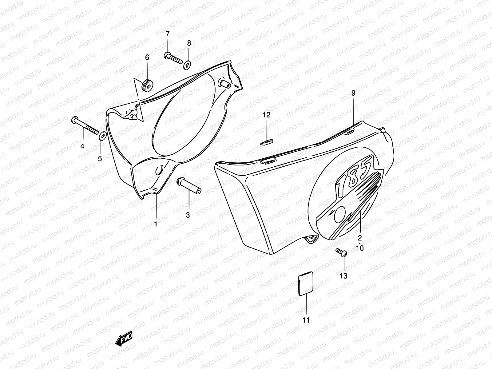 28 - FRAME COVER (TS185ERT)