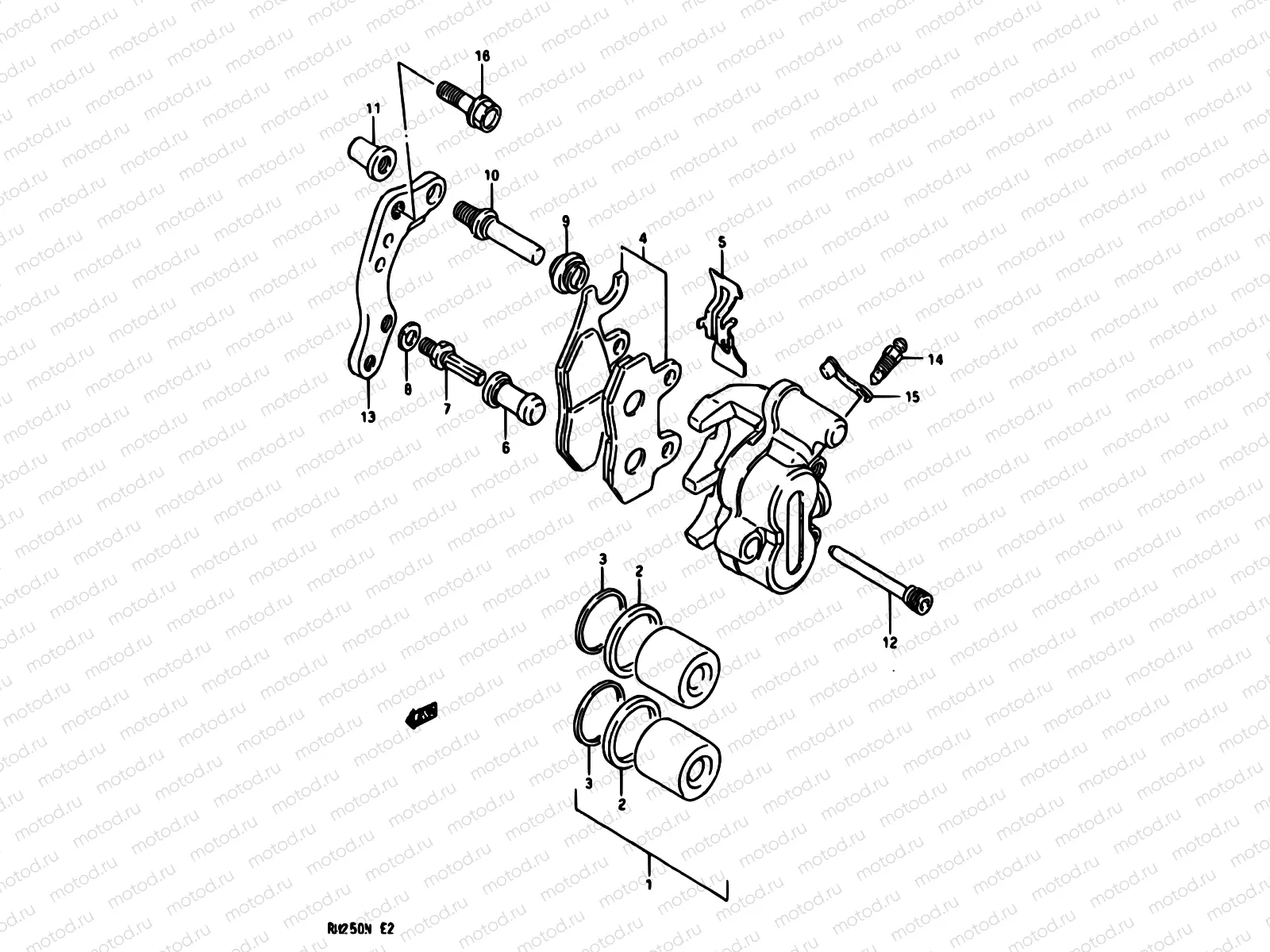 28 - FRONT CALIPER (MODEL K/L)