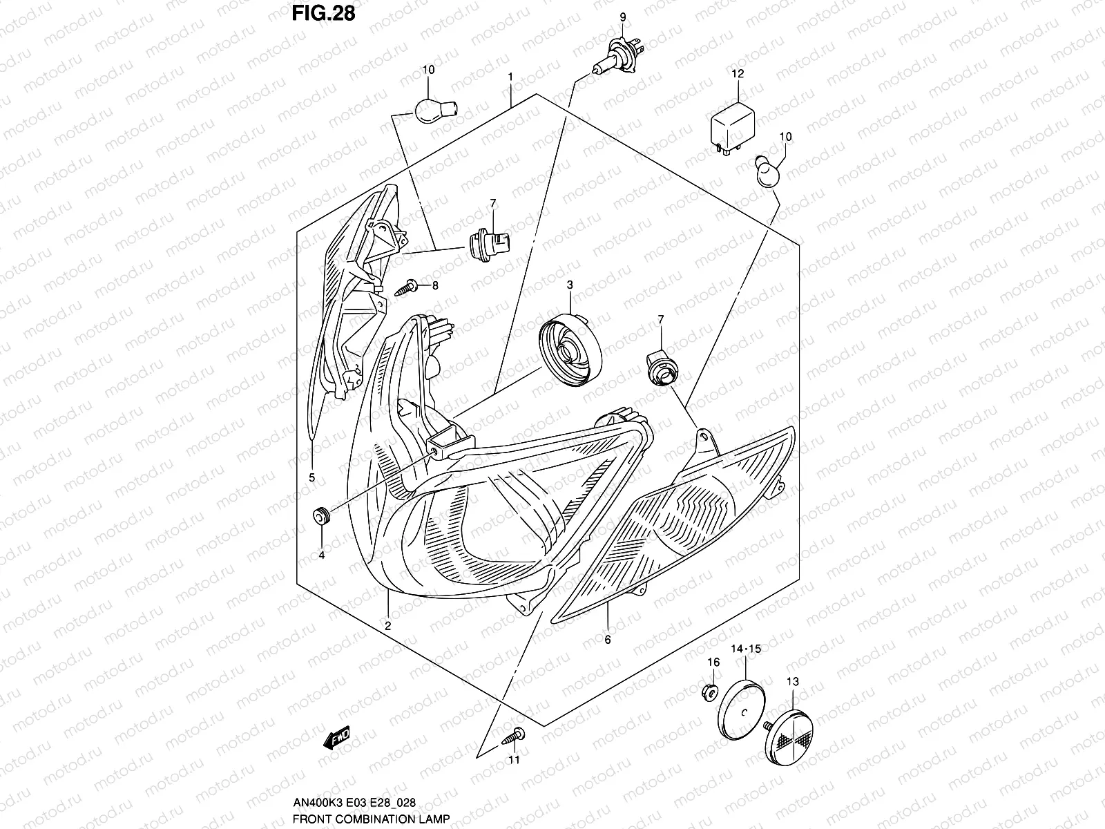 28 - FRONT COMBINATION LAMP