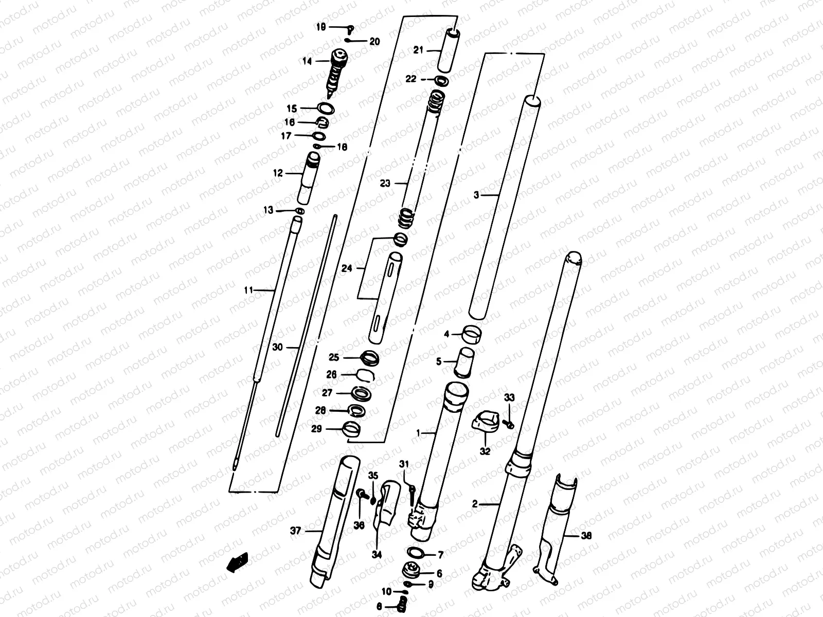 28 - FRONT DAMPER (MODEL T)