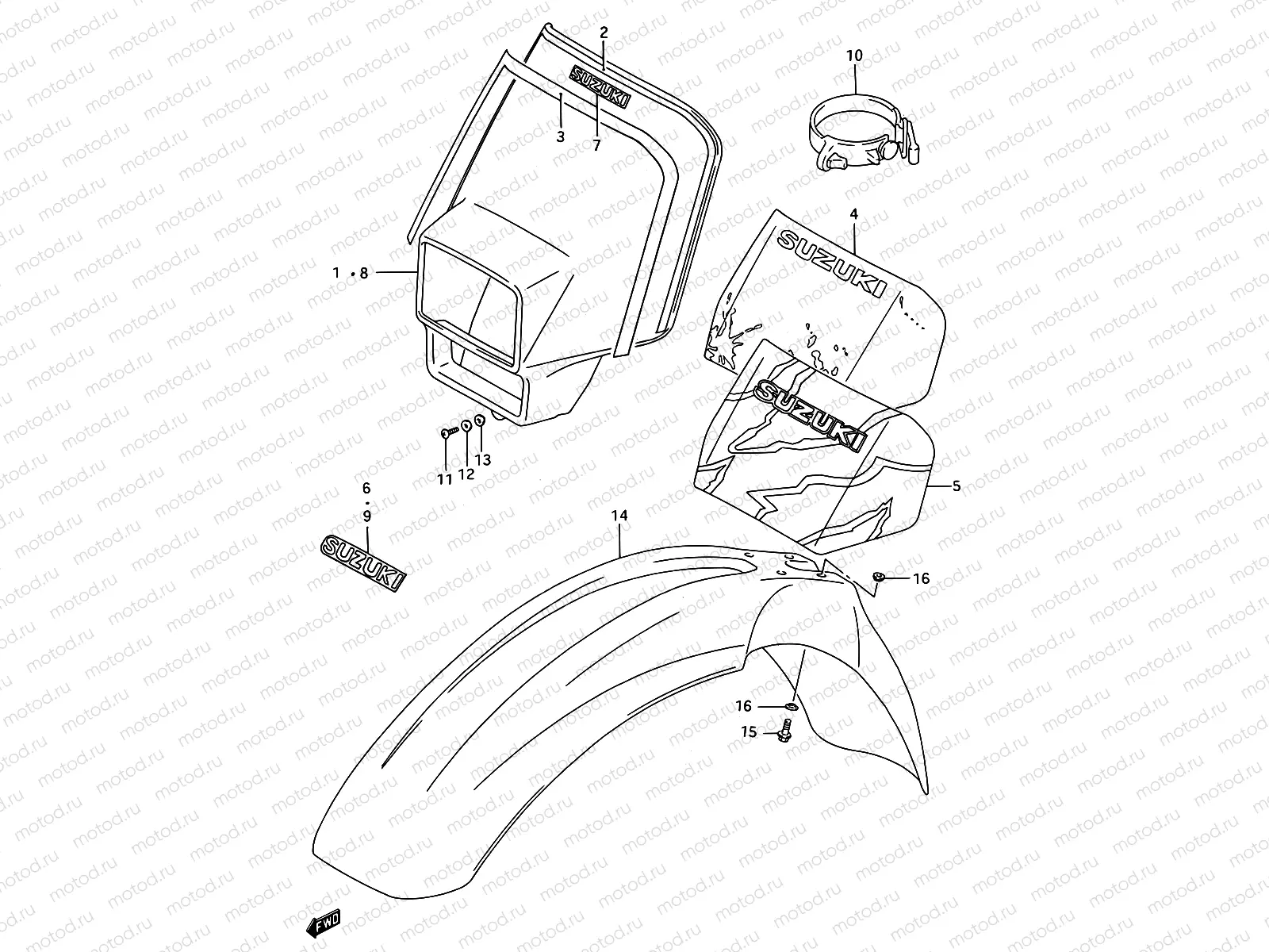 28 - FRONT FENDER