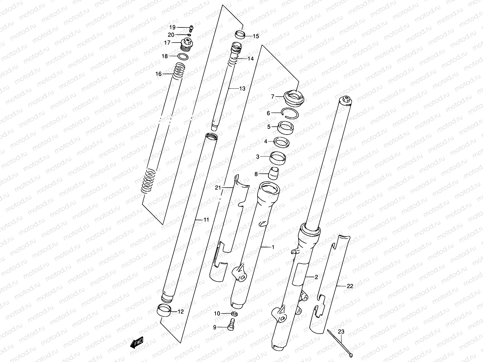 28 - FRONT FORK DAMPER