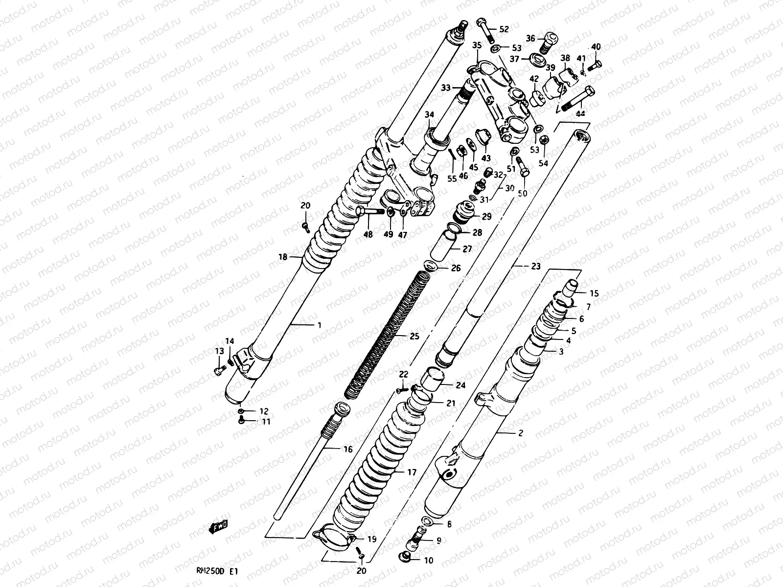 28 - FRONT FORK MODEL D