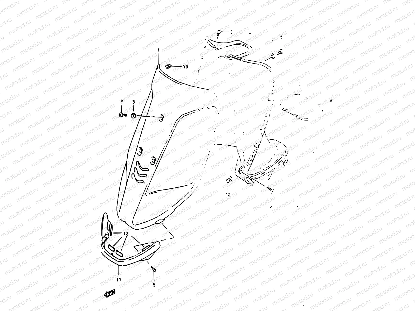 28 - FRONT LEG SHIELD
